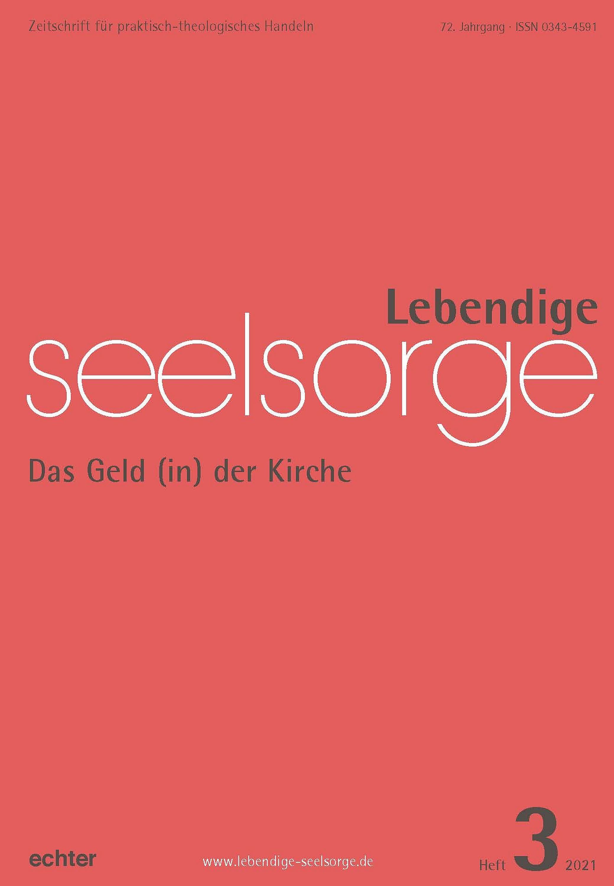 Обложка книги «Lebendige Seelsorge 3/2021»