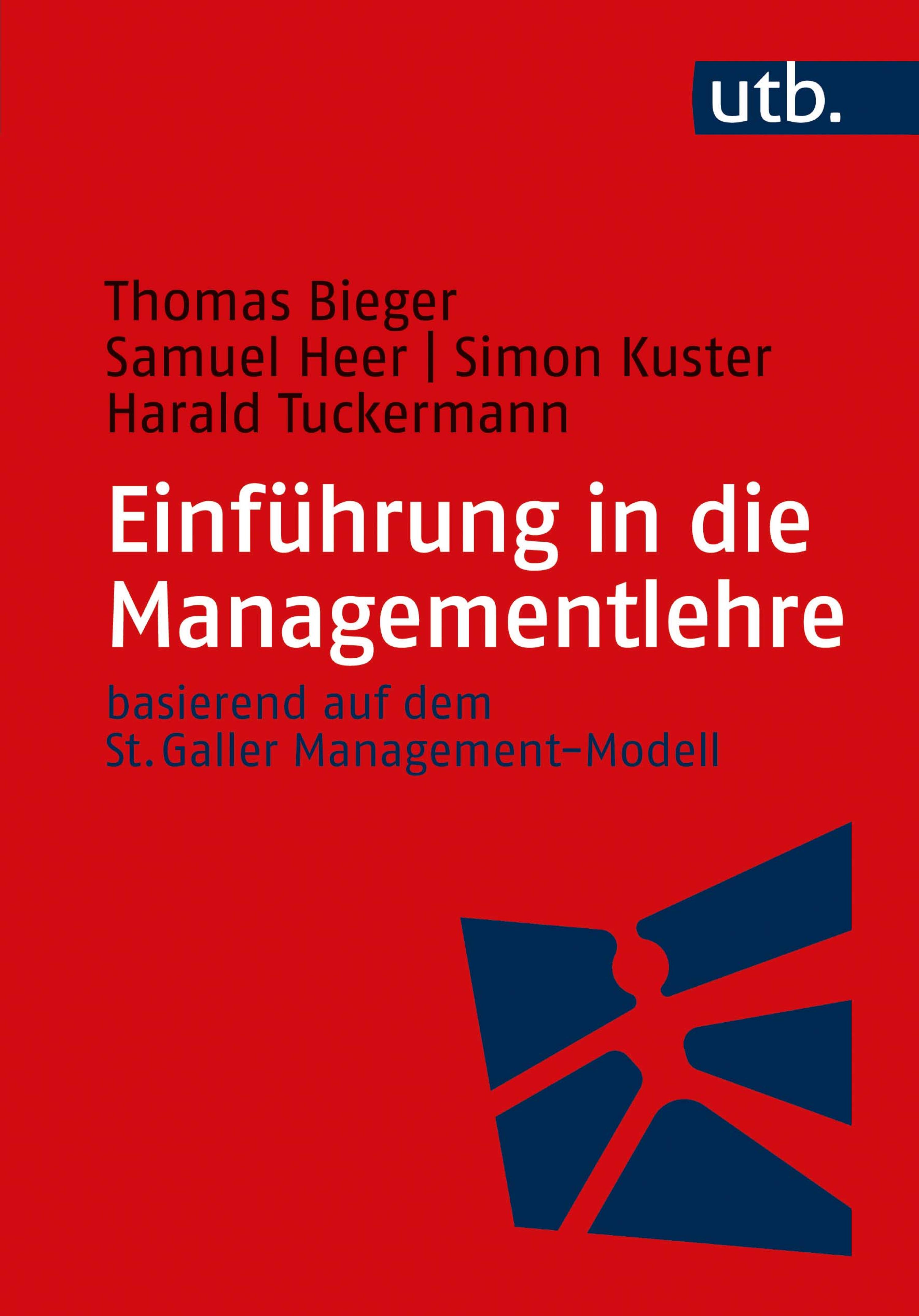 Обложка книги «Einführung in die Managementlehre»