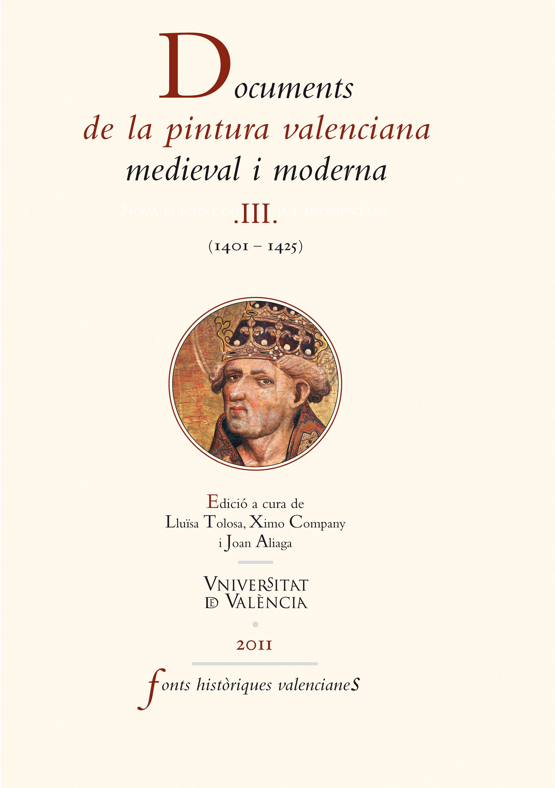 Обложка книги «Documents de la pintura valenciana medieval i moderna III»