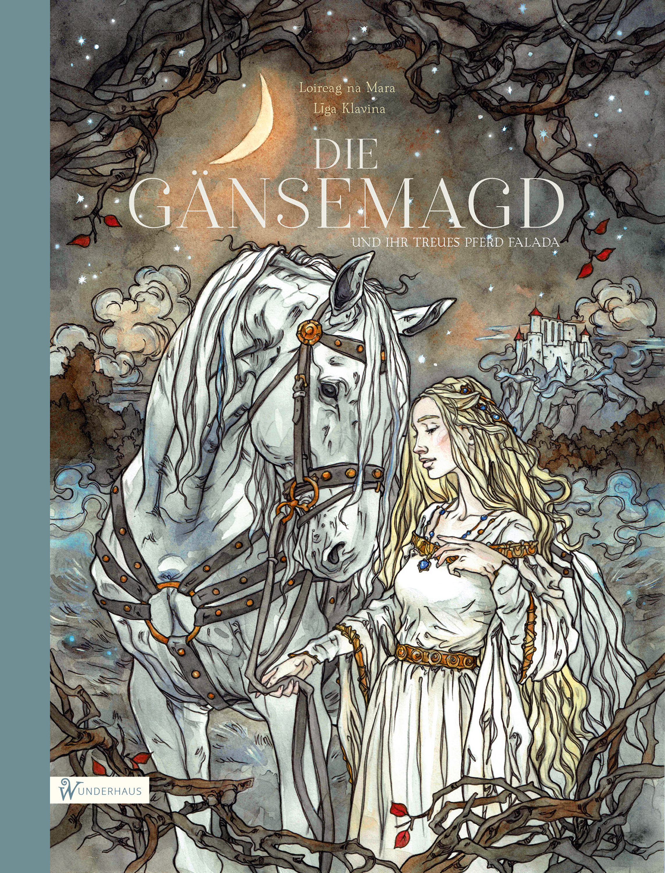Обложка книги «Die Gänsemagd und ihr treues Pferd Falada»