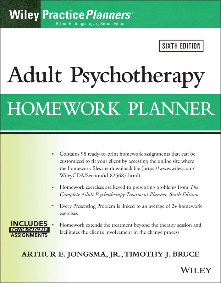 Обложка книги «Adult Psychotherapy Homework Planner»