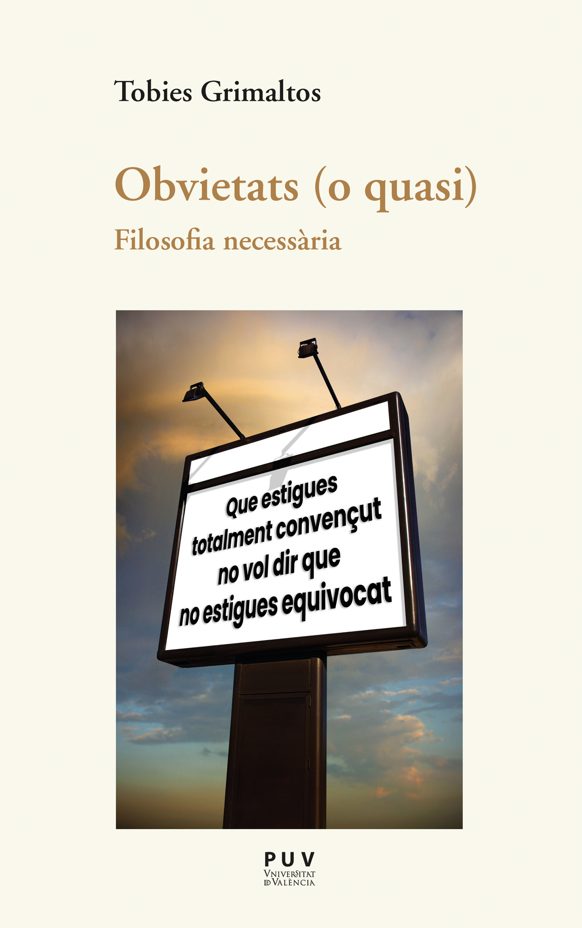 Обложка книги «Obvietats (o quasi)»