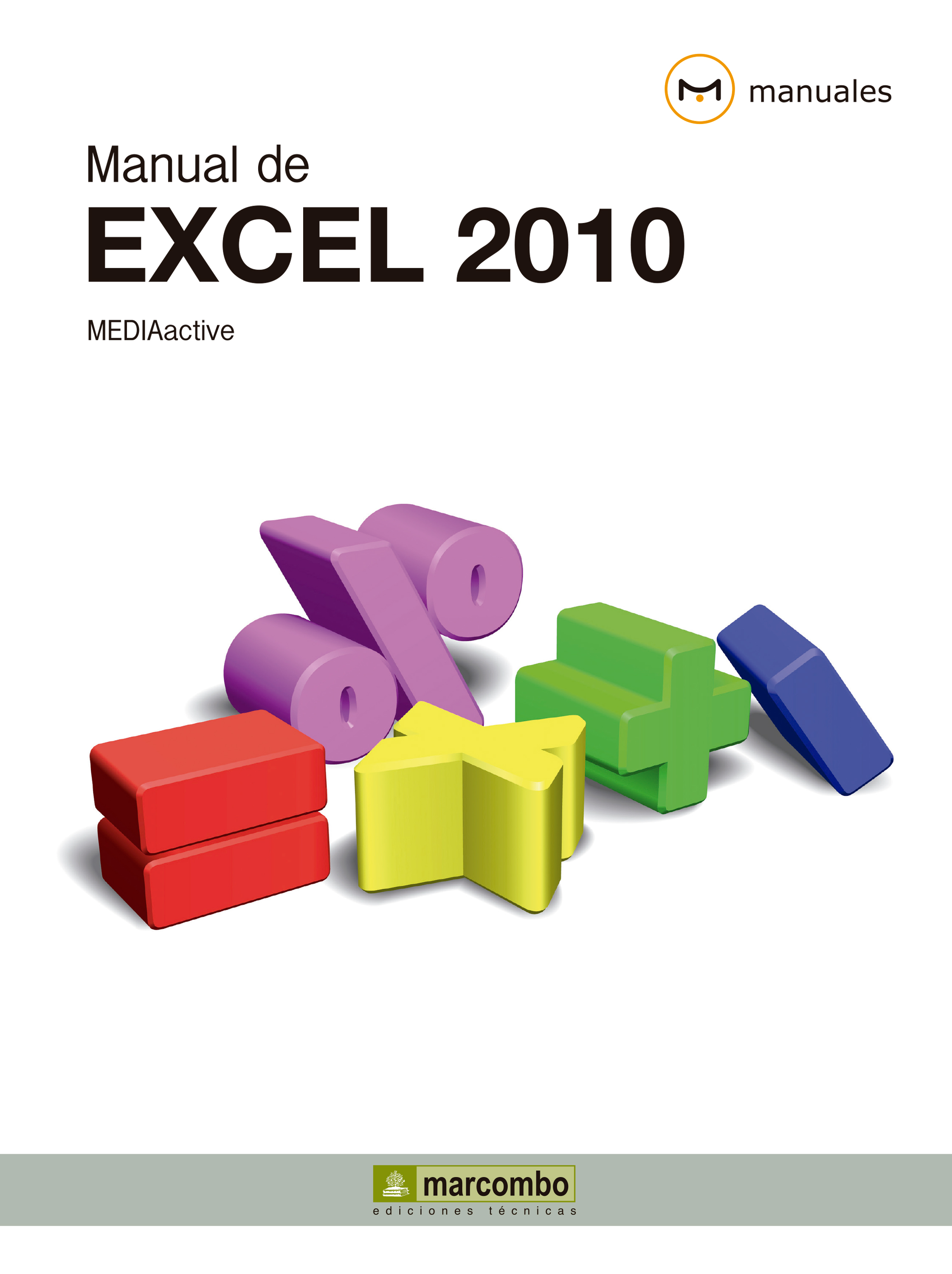 Обложка книги «Manual de Excel 2010»