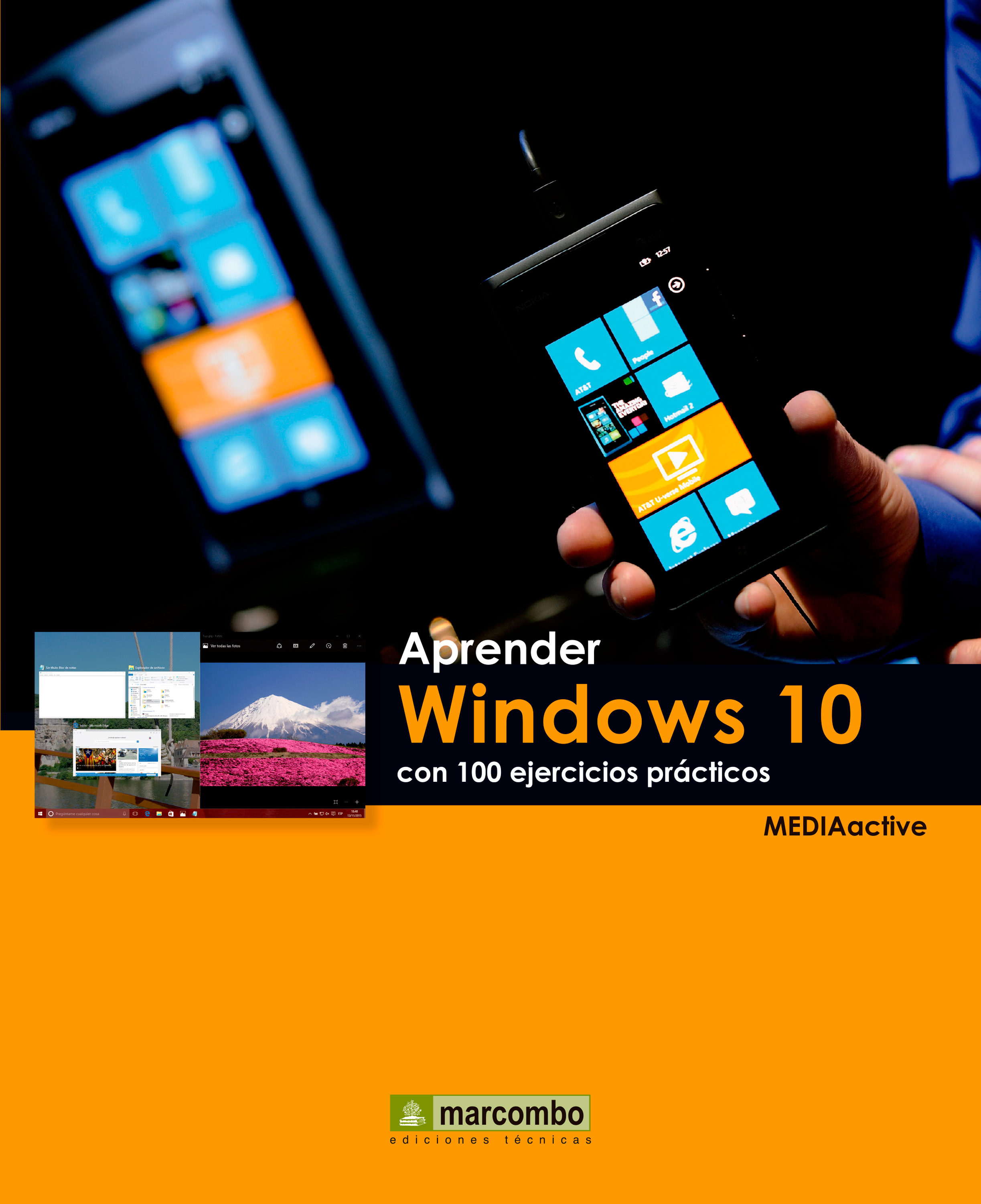 Обложка книги «Aprender Windows 10 con 100 ejercicios prácticos»