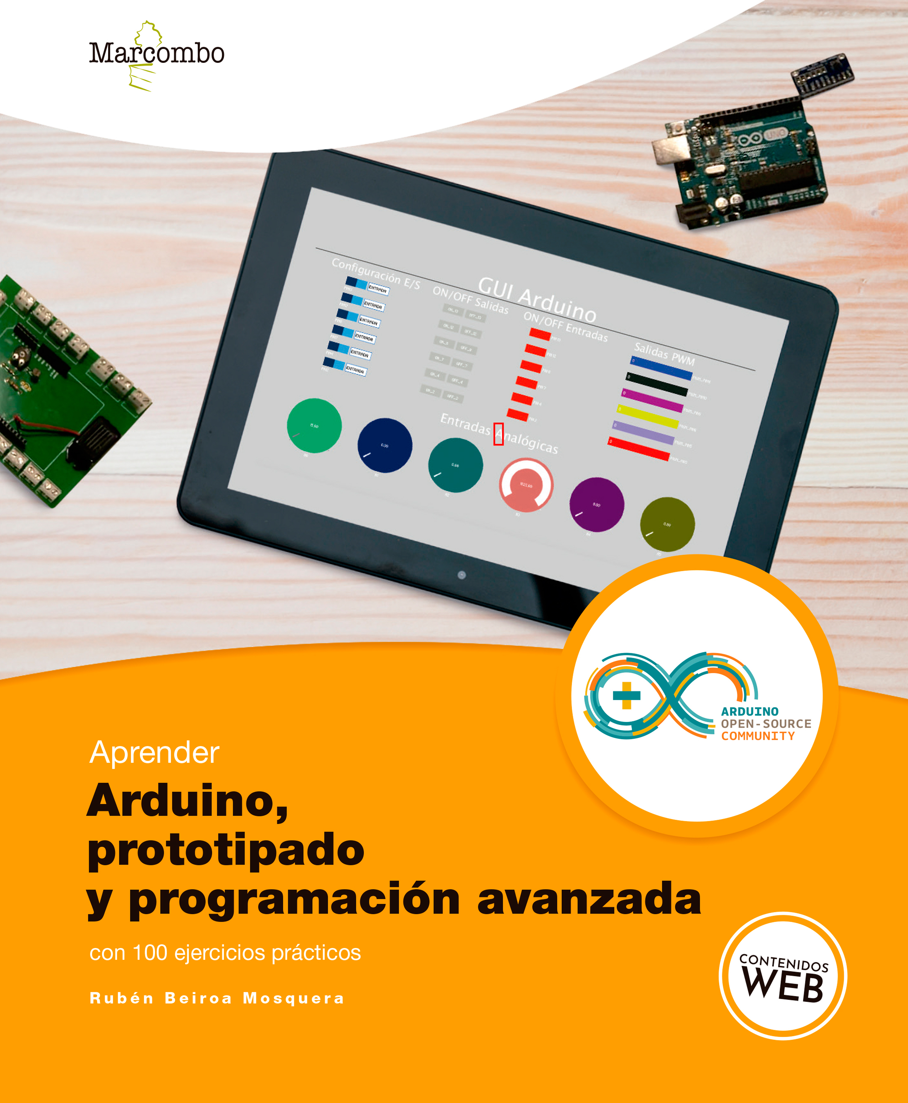 Обложка книги «Aprender Arduino, prototipado y programación avanzada con 100 ejercicios»