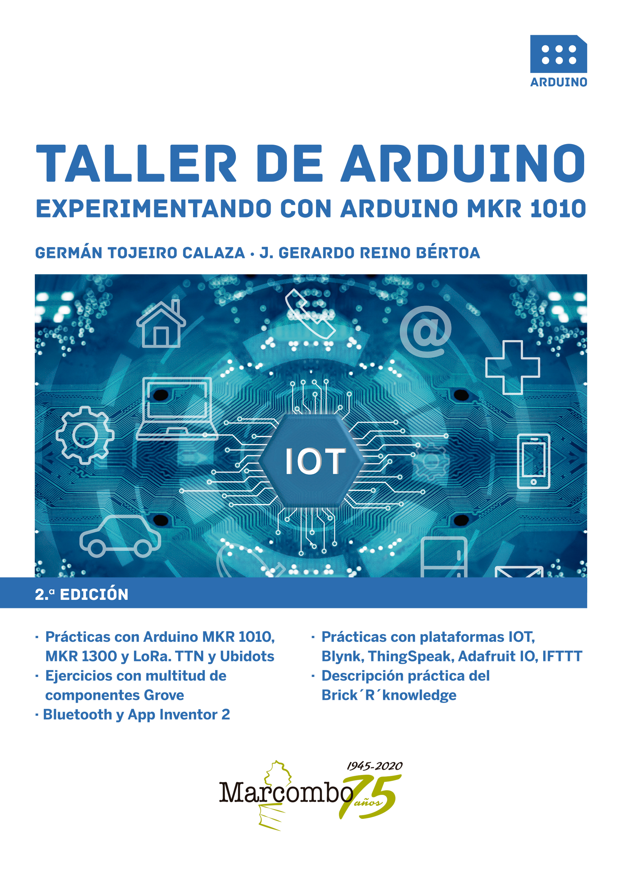 Обложка книги «Taller de Arduino. Experimentando con Arduino MKR 1010»