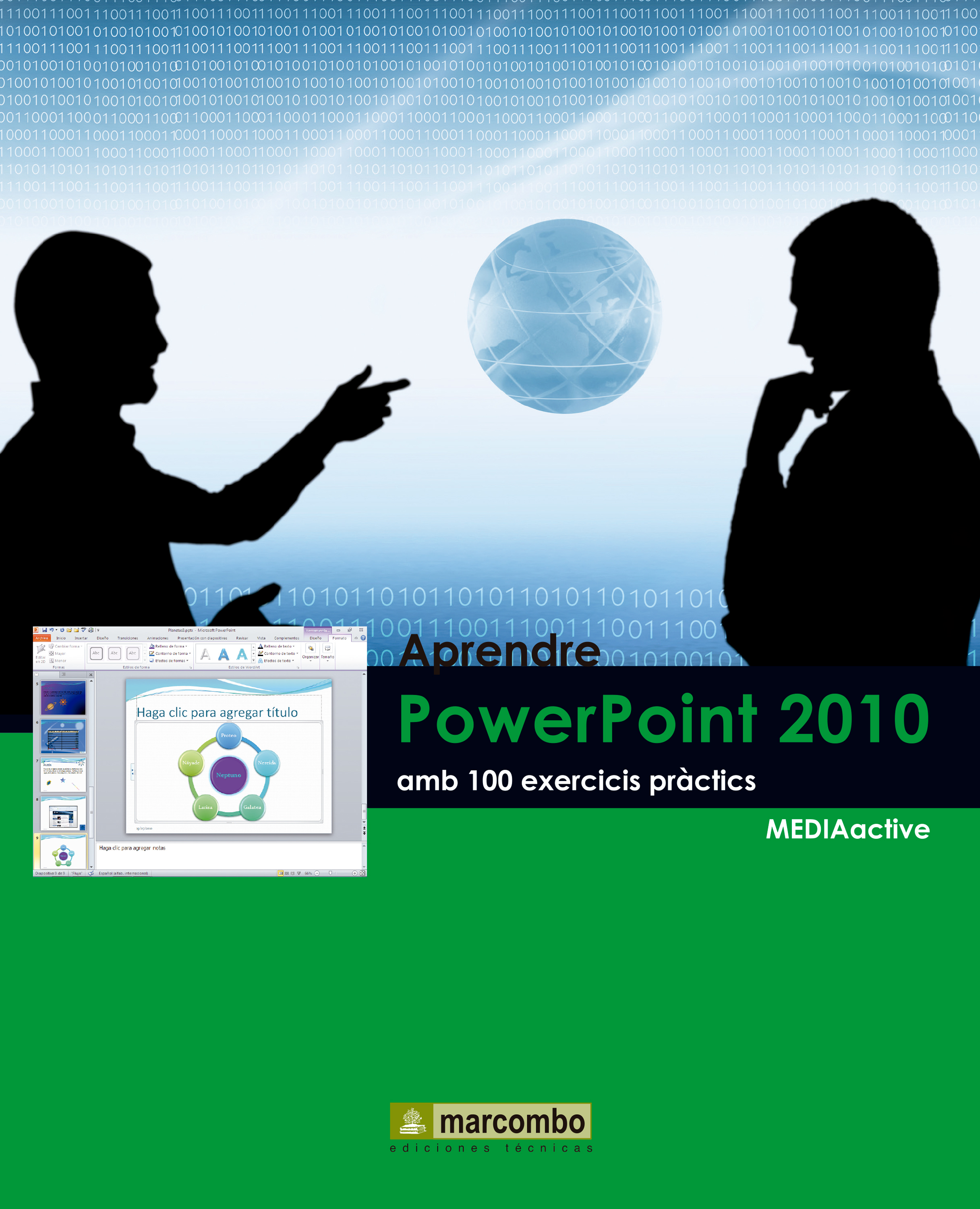 Обложка книги «Aprendre PowerPoint 2010 amb 100 exercicis pràctics»