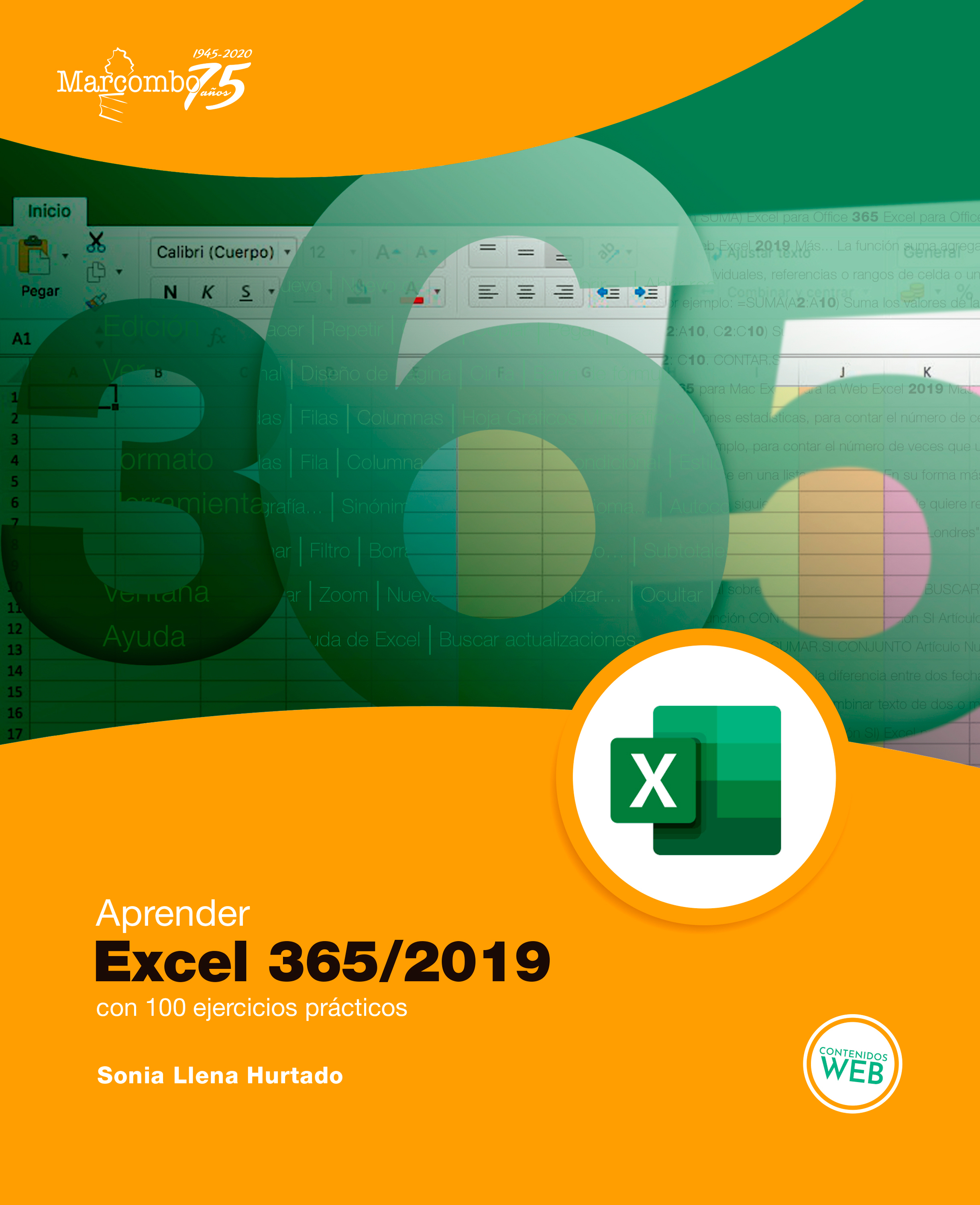 Обложка книги «Aprender Excel 365/2019 con 100 ejercicios prácticos»