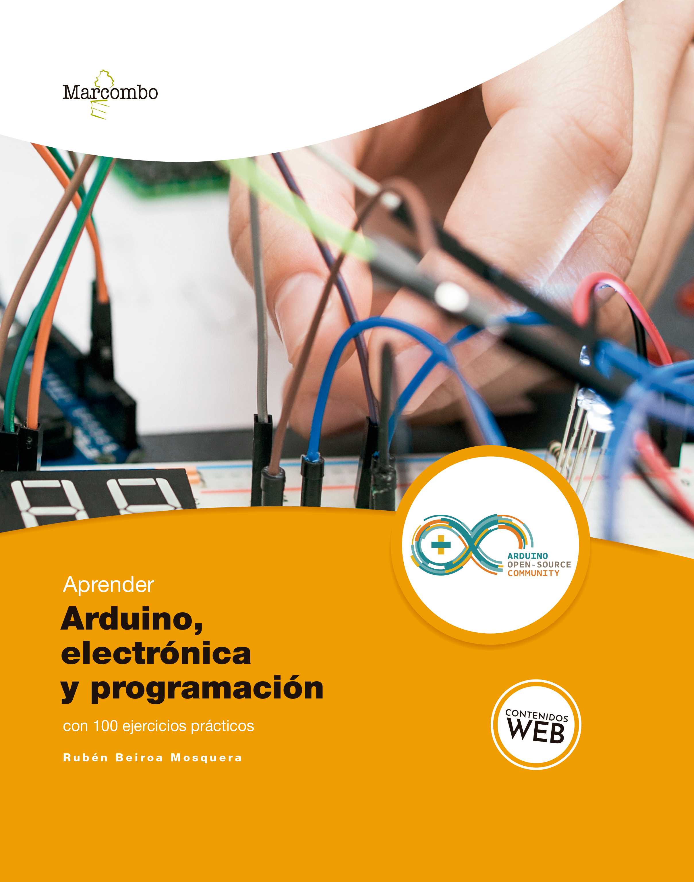Обложка книги «Aprender Arduino, electrónica y programación con 100 ejercicios prácticos»