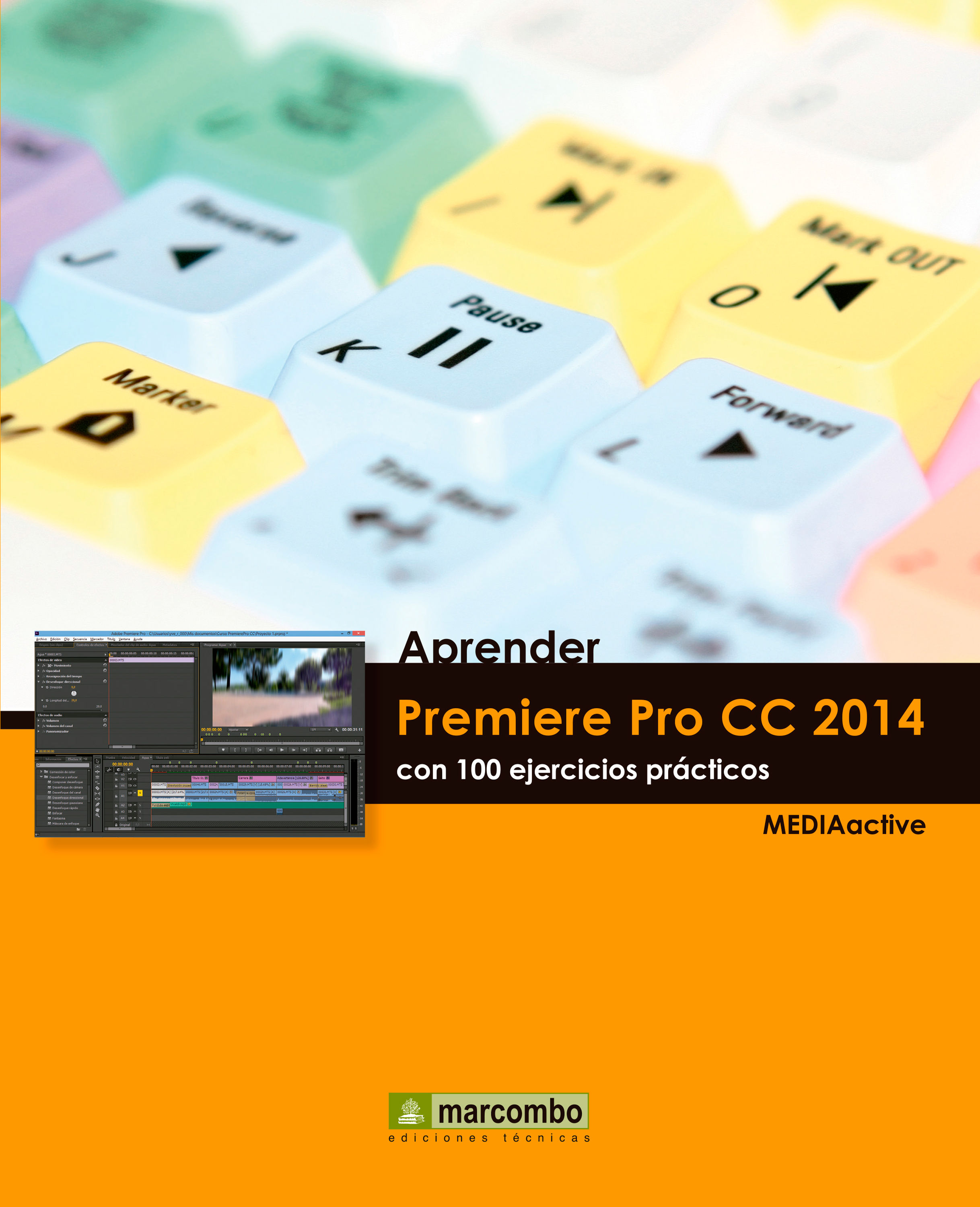 Обложка книги «Aprender Premiere Pro CC 2014 con 100 ejercicios practicos»