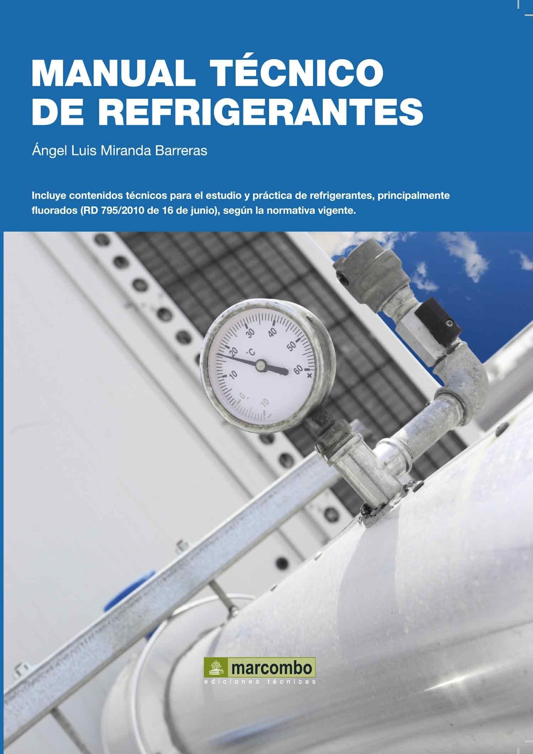 Обложка книги «Manual técnico de refrigerantes»