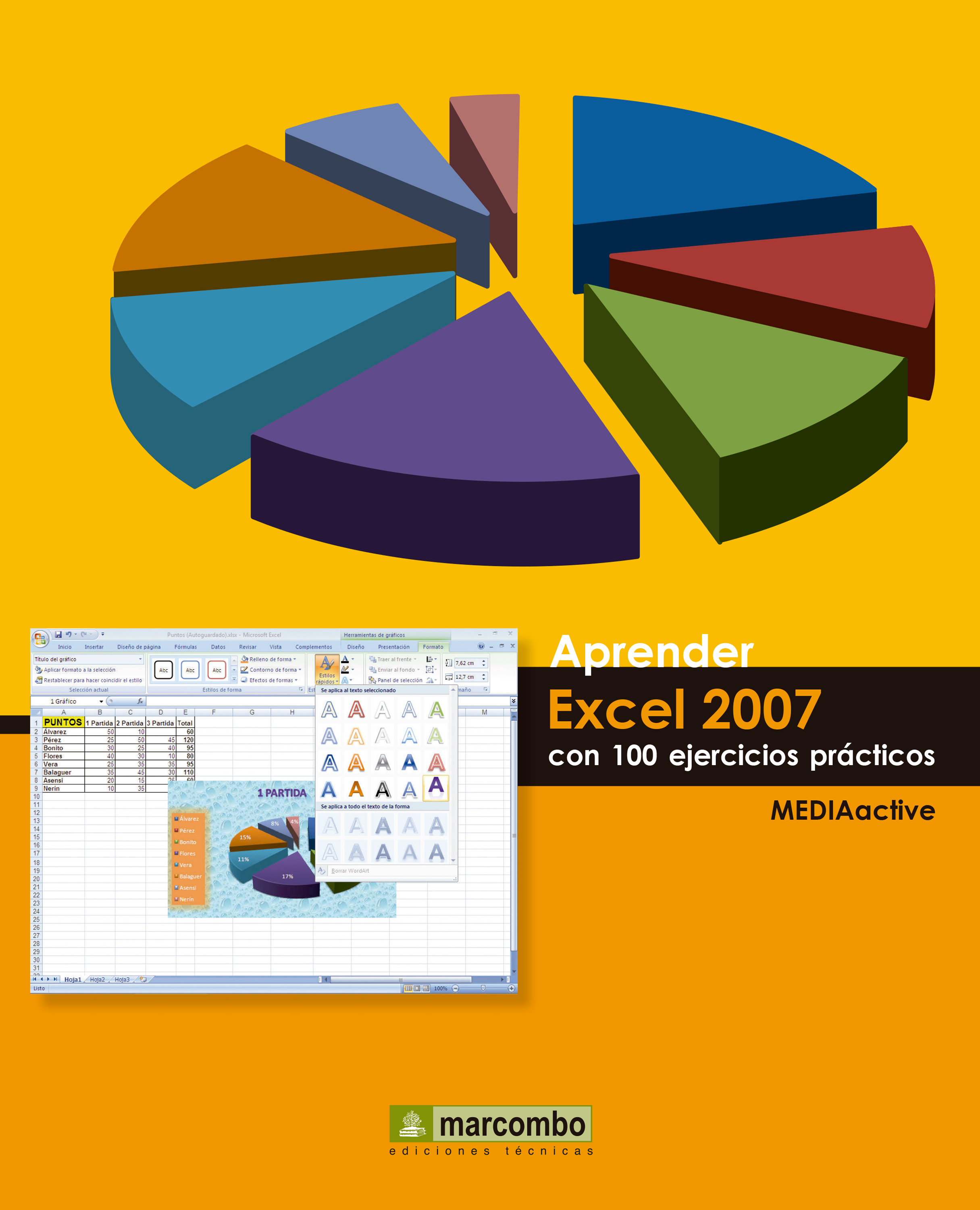Обложка книги «Aprender Word 2007 con 100 ejercicios prácticos»