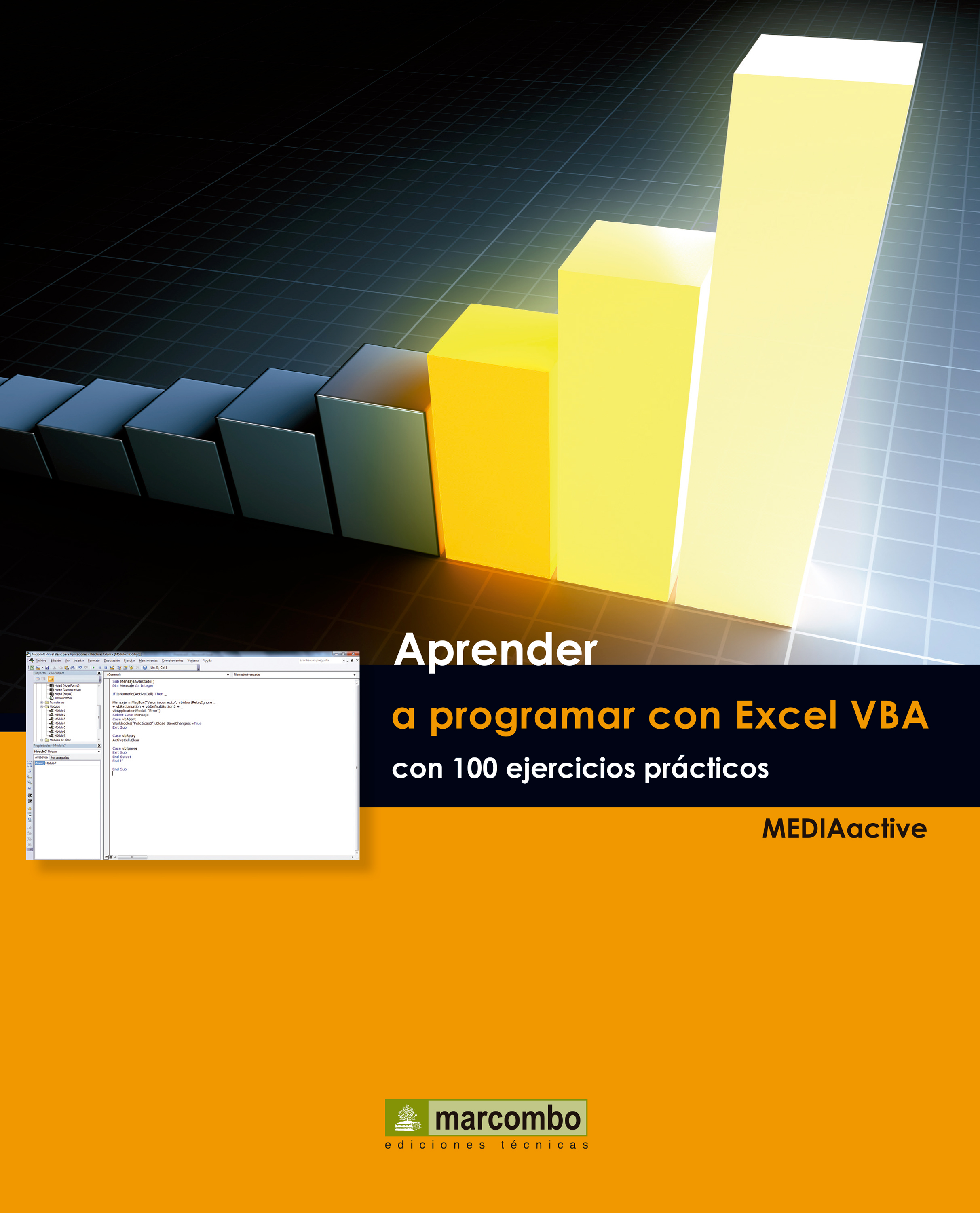 Обложка книги «Aprender a programar con Excel VBA con 100 ejercicios práctico»