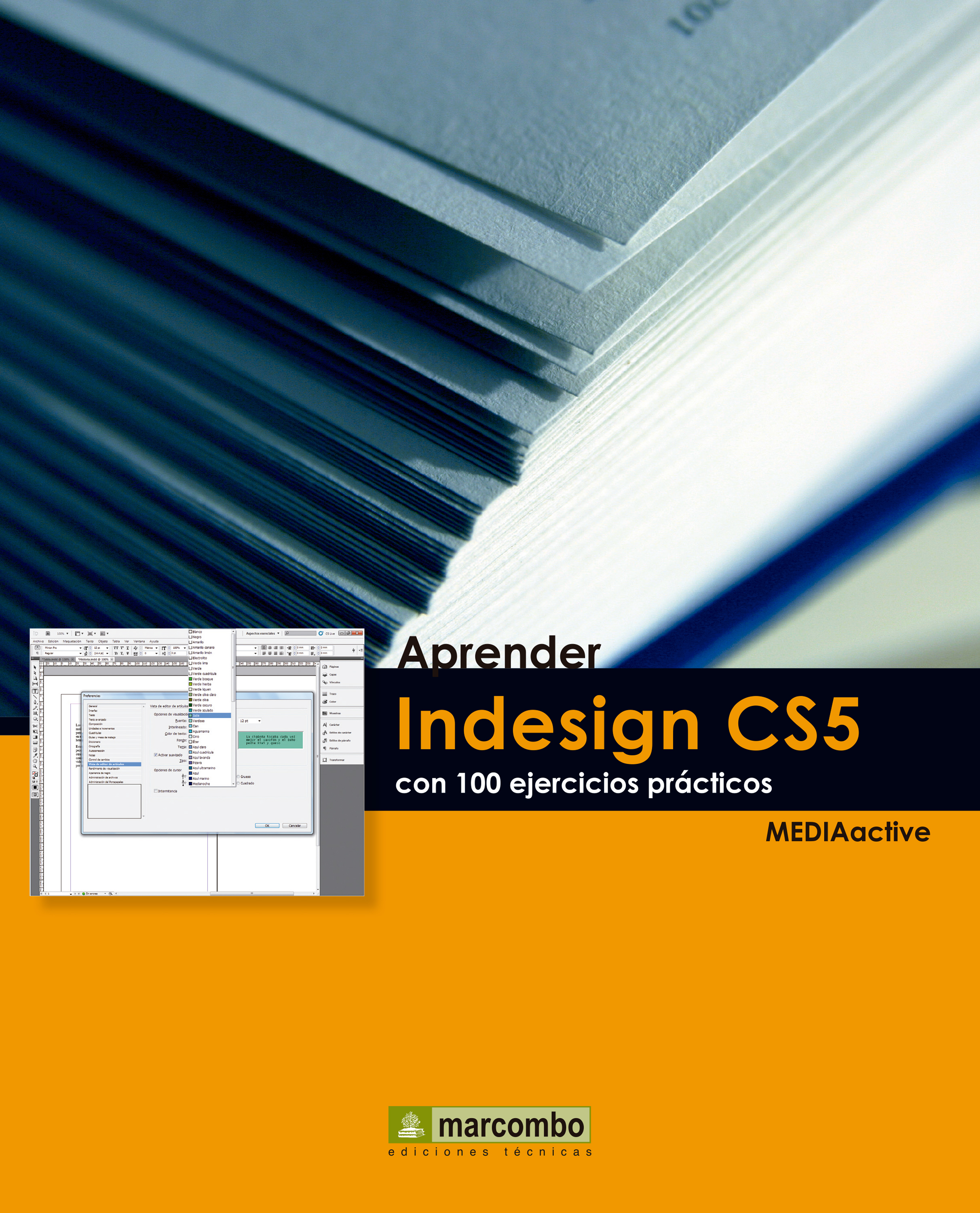 Обложка книги «Aprender Indesign CS5 con 100 ejercicios prácticos»