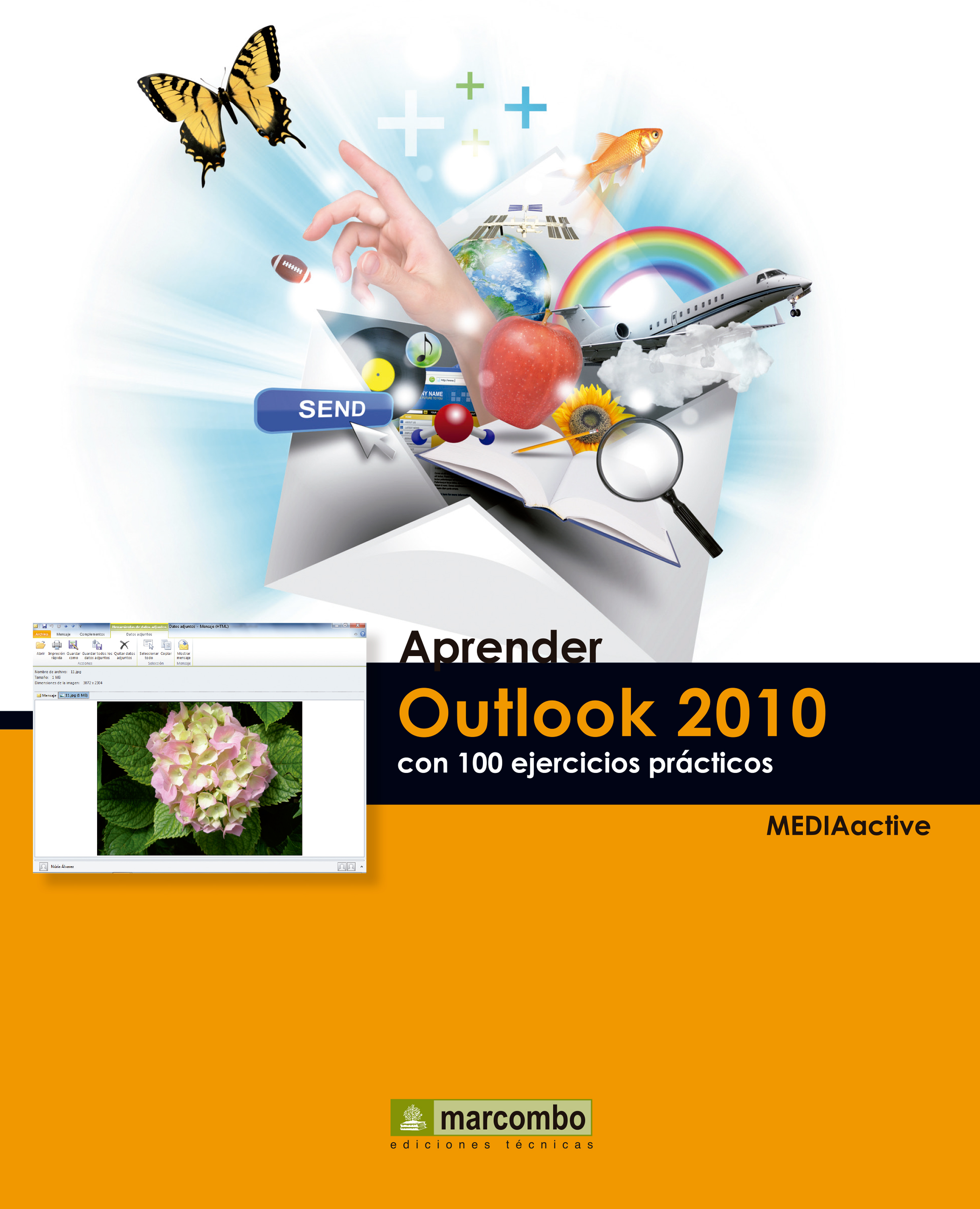 Обложка книги «Aprender Outlook 2010 con 100 ejercicios prácticos»