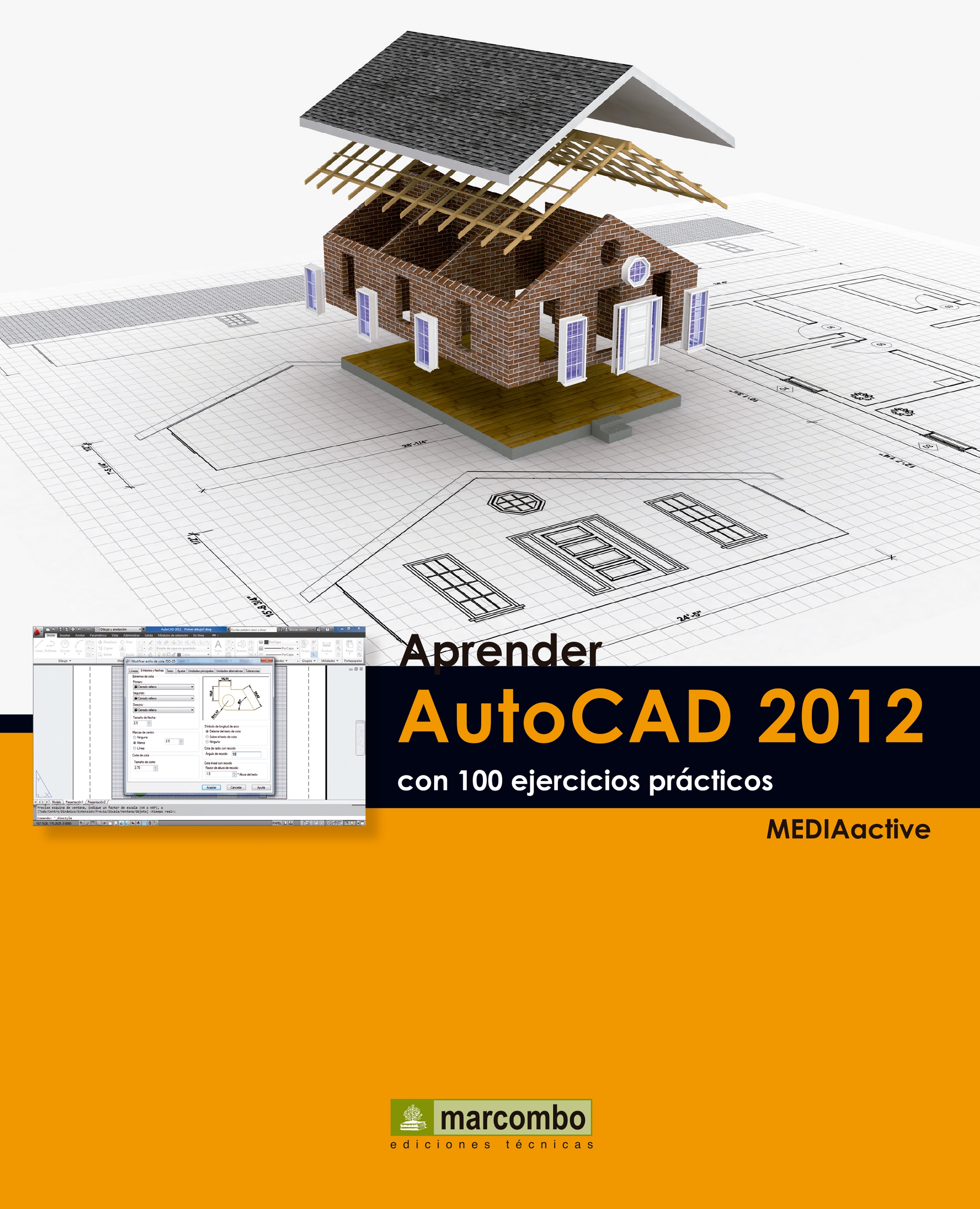 Обложка книги «Aprender Autocad 2012 con 100 ejercicios prácticos»