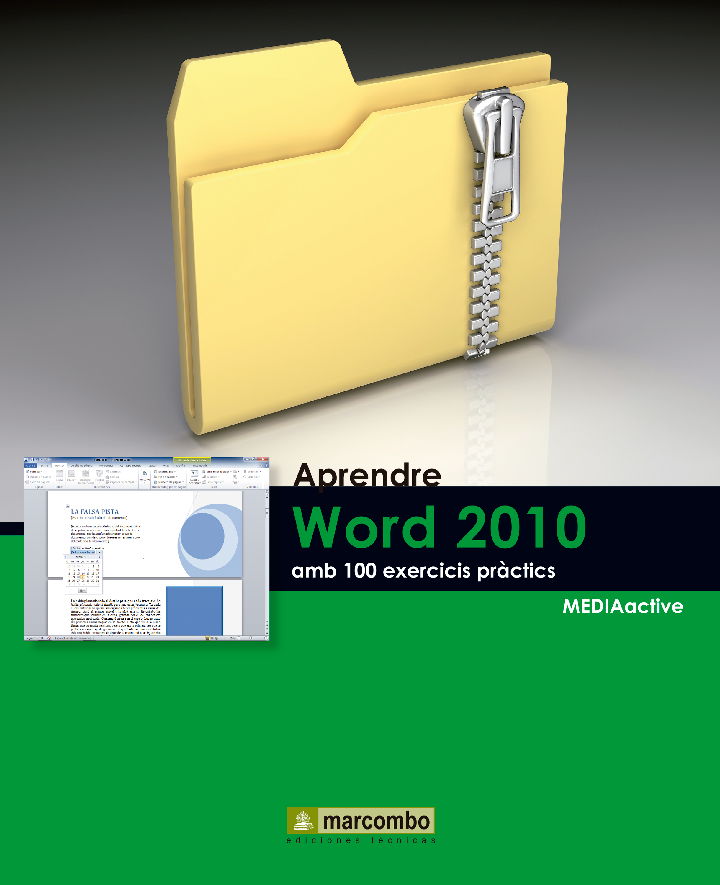 Обложка книги «Aprendre Word 2010 amb 100 exercicis pràctics»