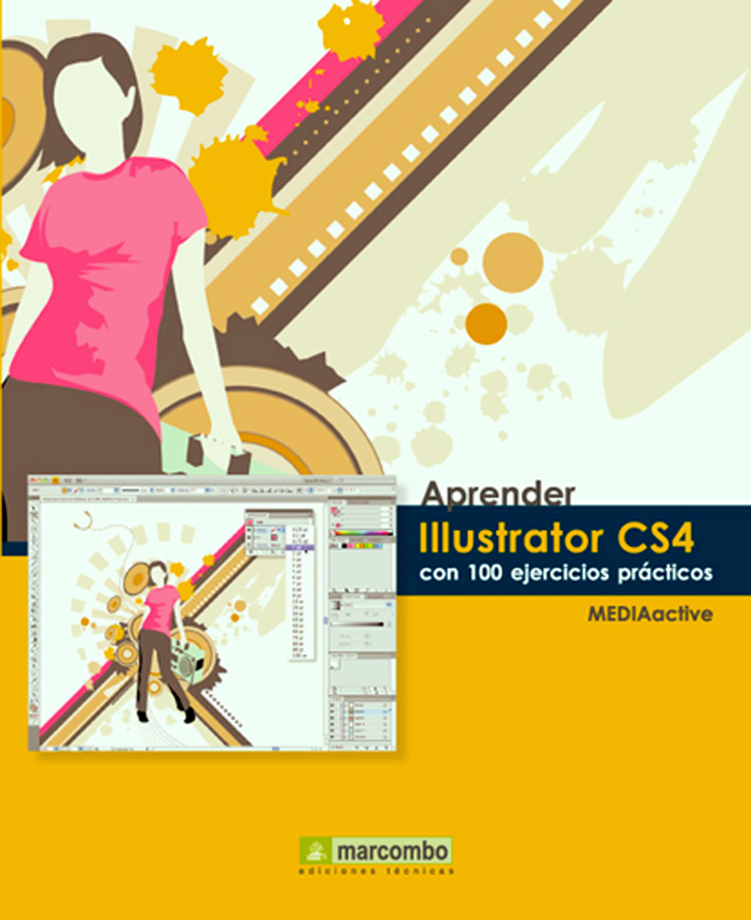 Обложка книги «Aprender Illustrator CS4 con 100 ejercicios prácticos»