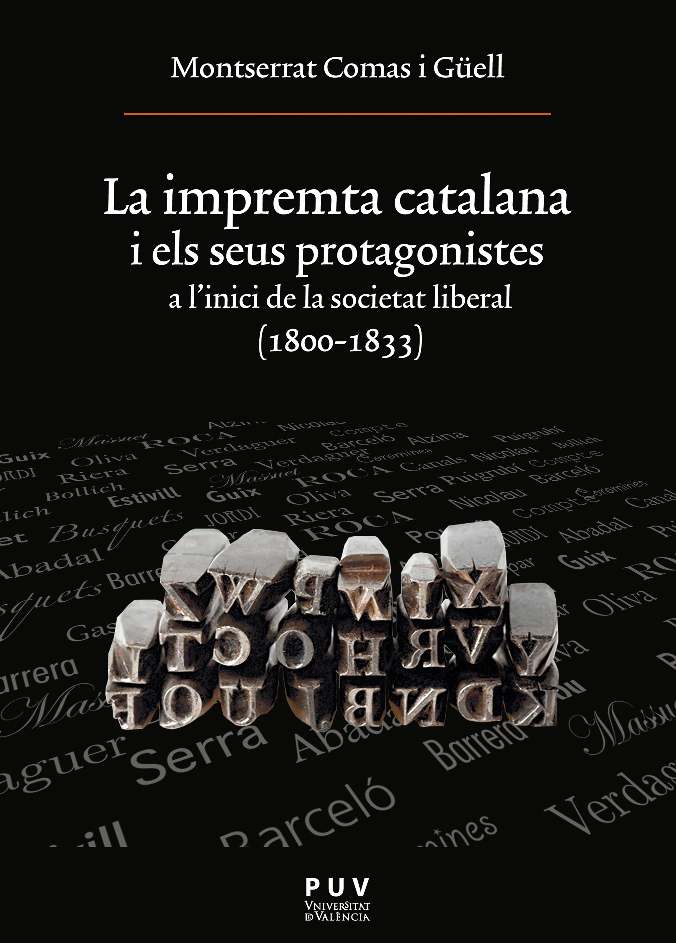 Обложка книги «La impremta catalana i els seus protagonistes»