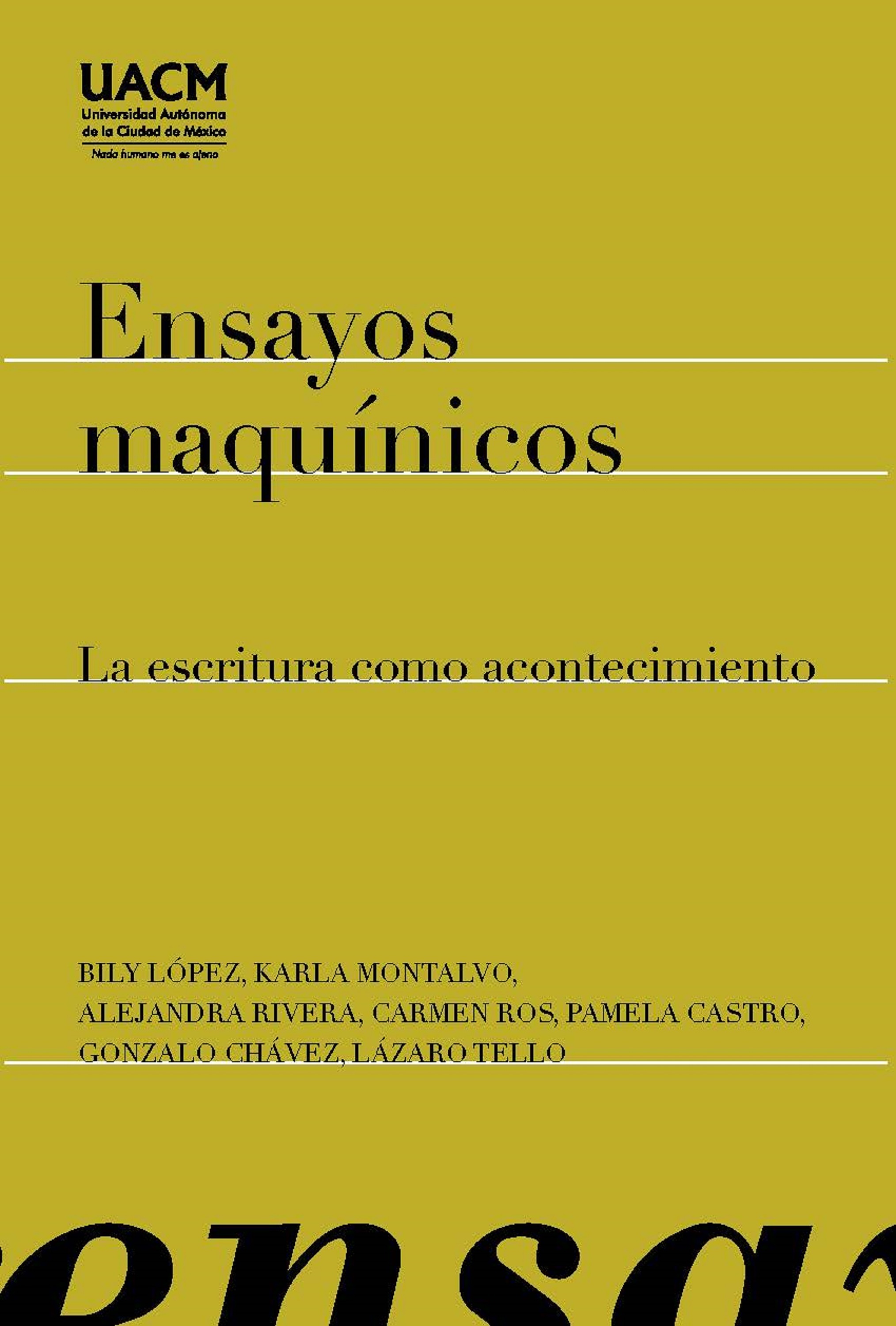 Обложка книги «Ensayos maquínicos»