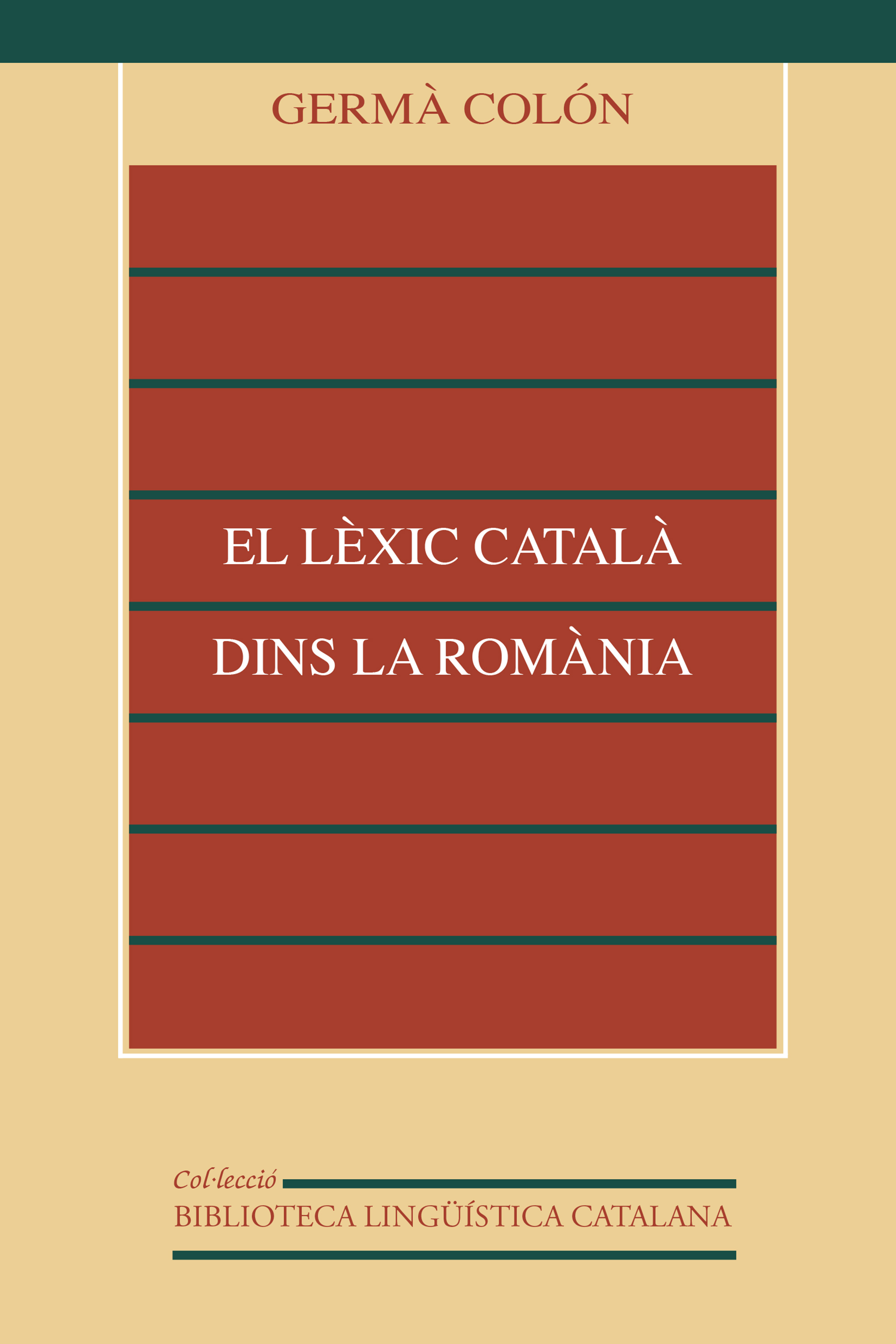 Обложка книги «El lèxic català dins la Romània»