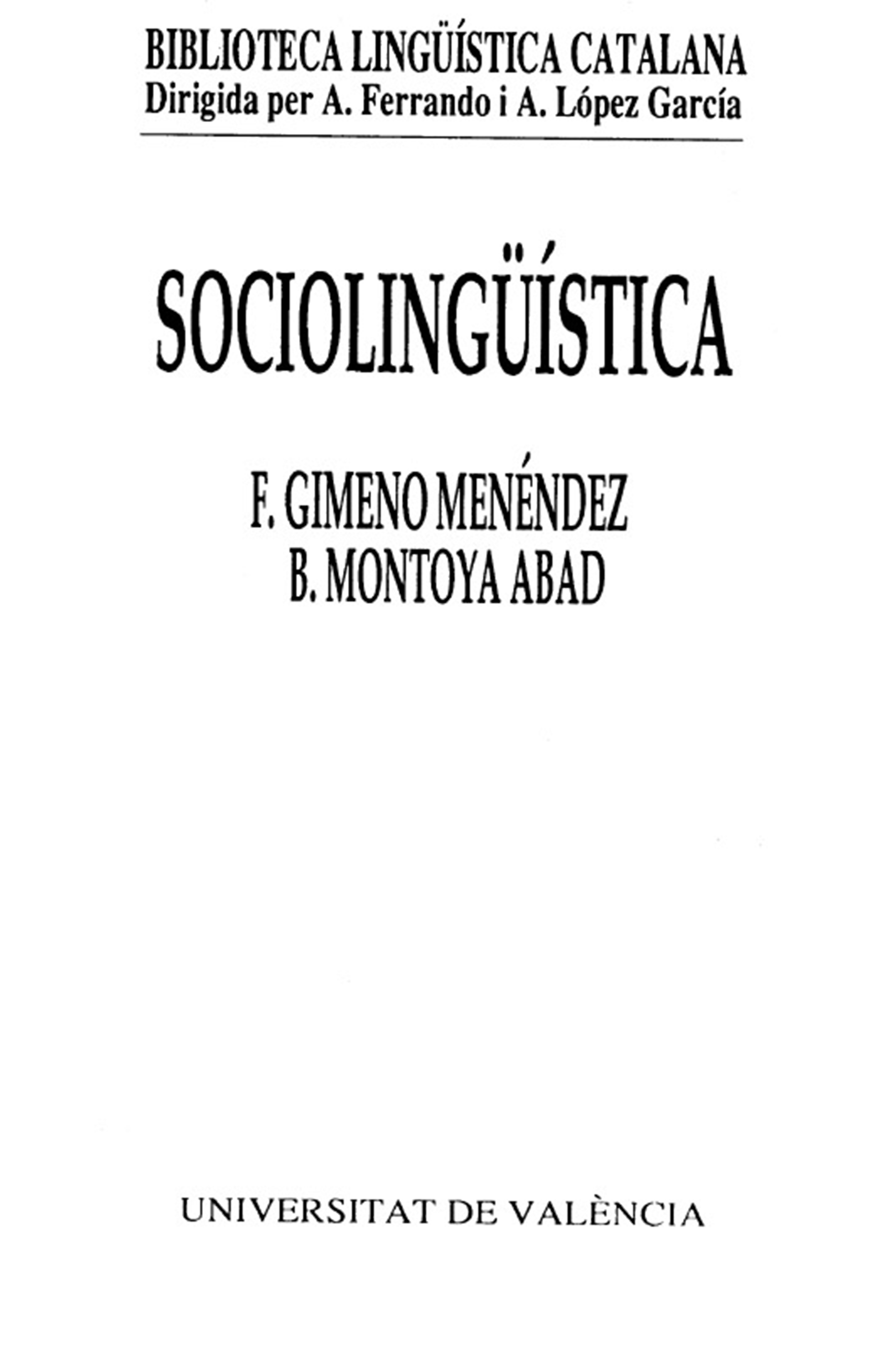 Обложка книги «Sociolingüística»