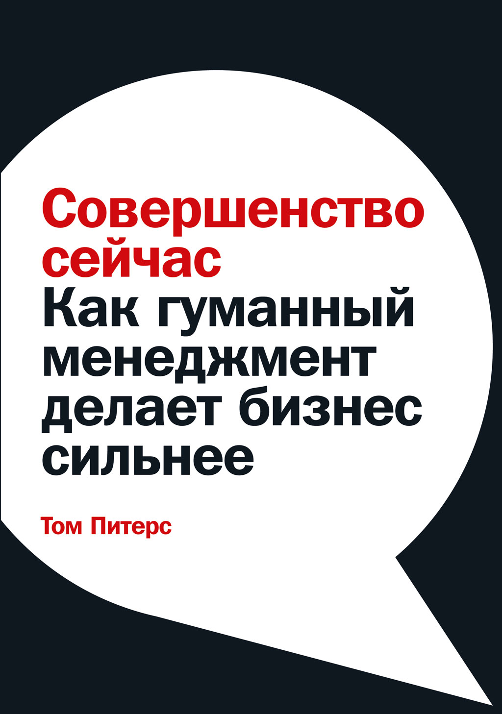 Обложка книги «Совершенство сейчас. Как гуманный менеджмент делает бизнес сильнее»