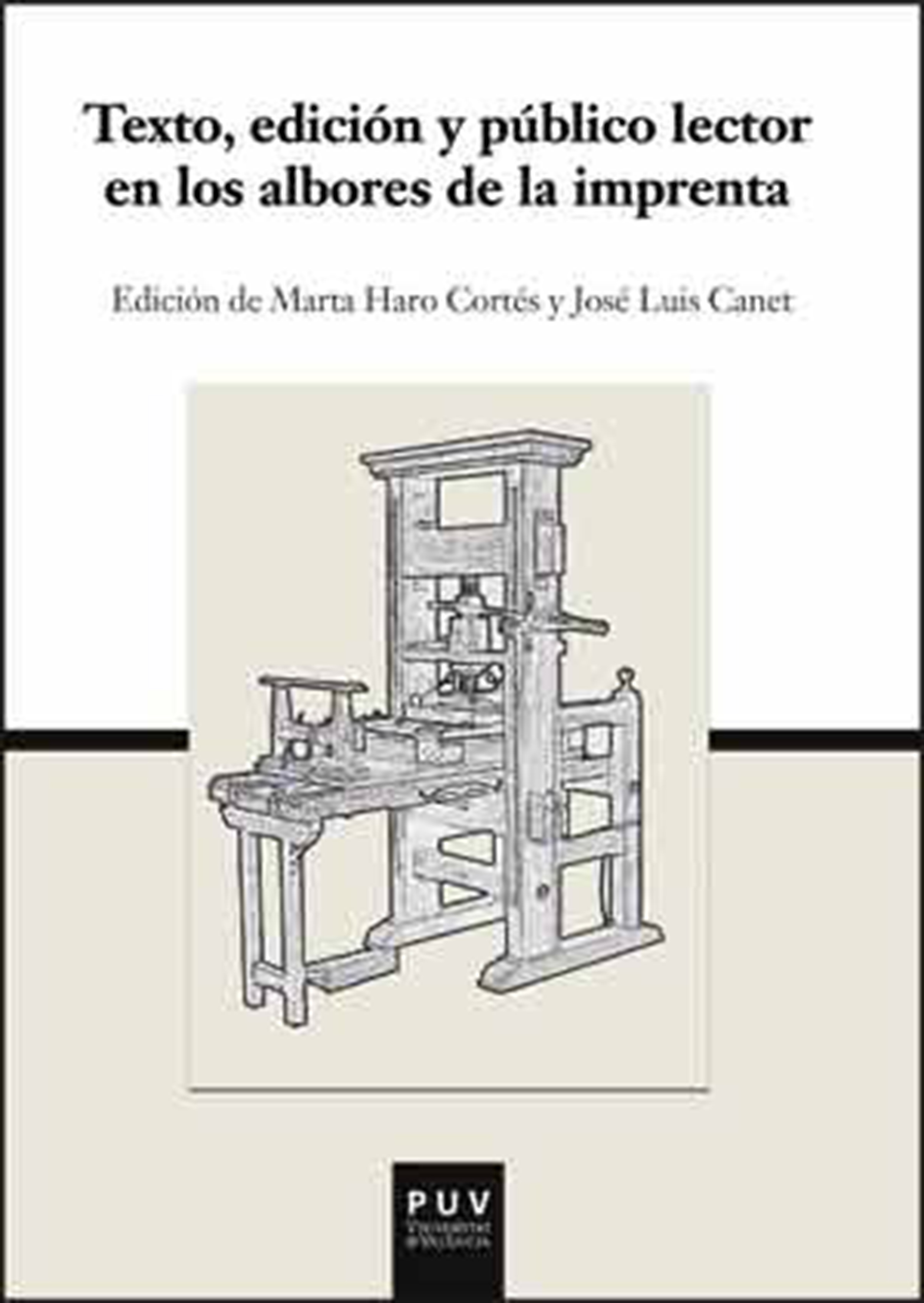 Обложка книги «Texto, edición y público lector en los albores de la imprenta»