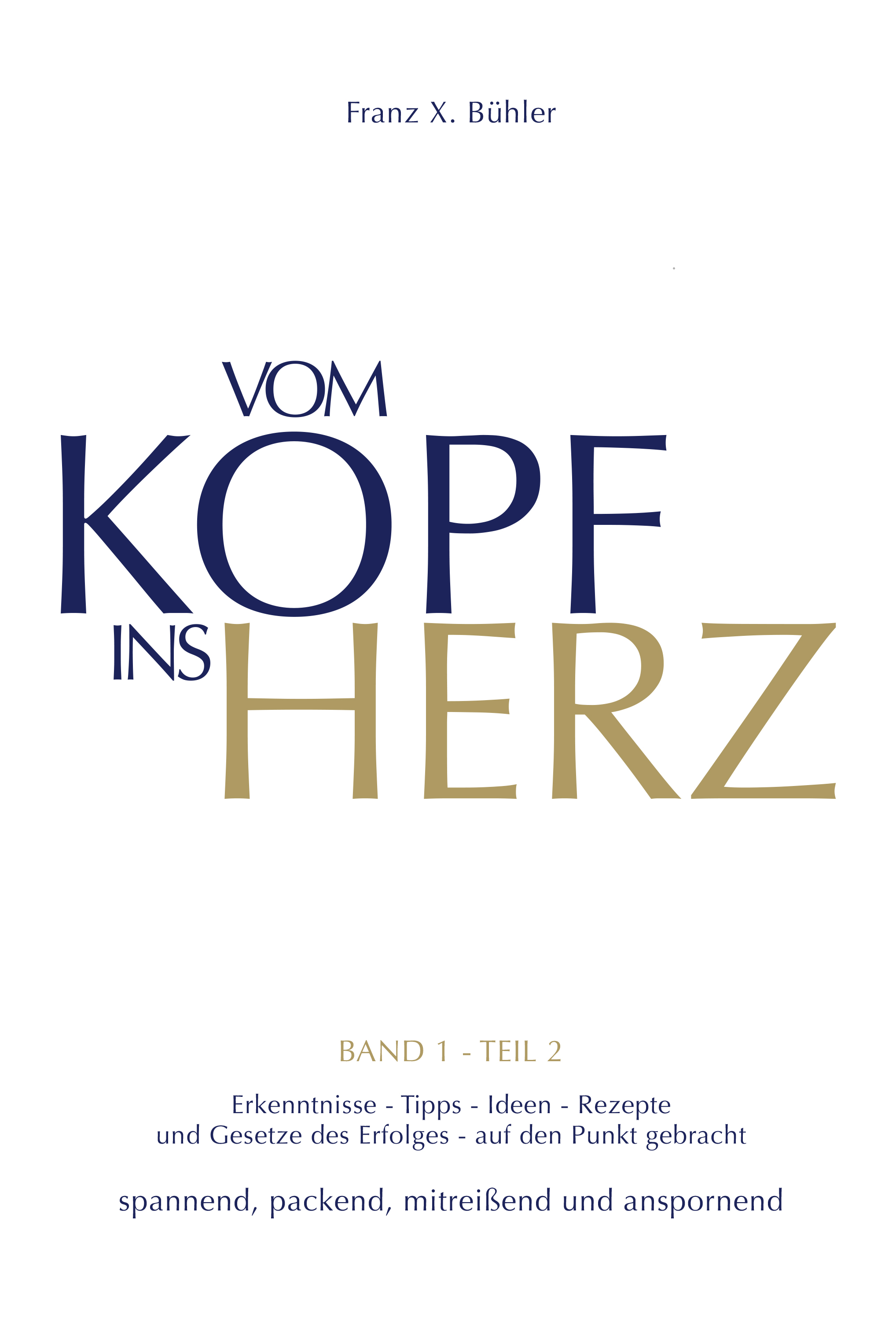 Обложка книги «Vom Kopf ins Herz»