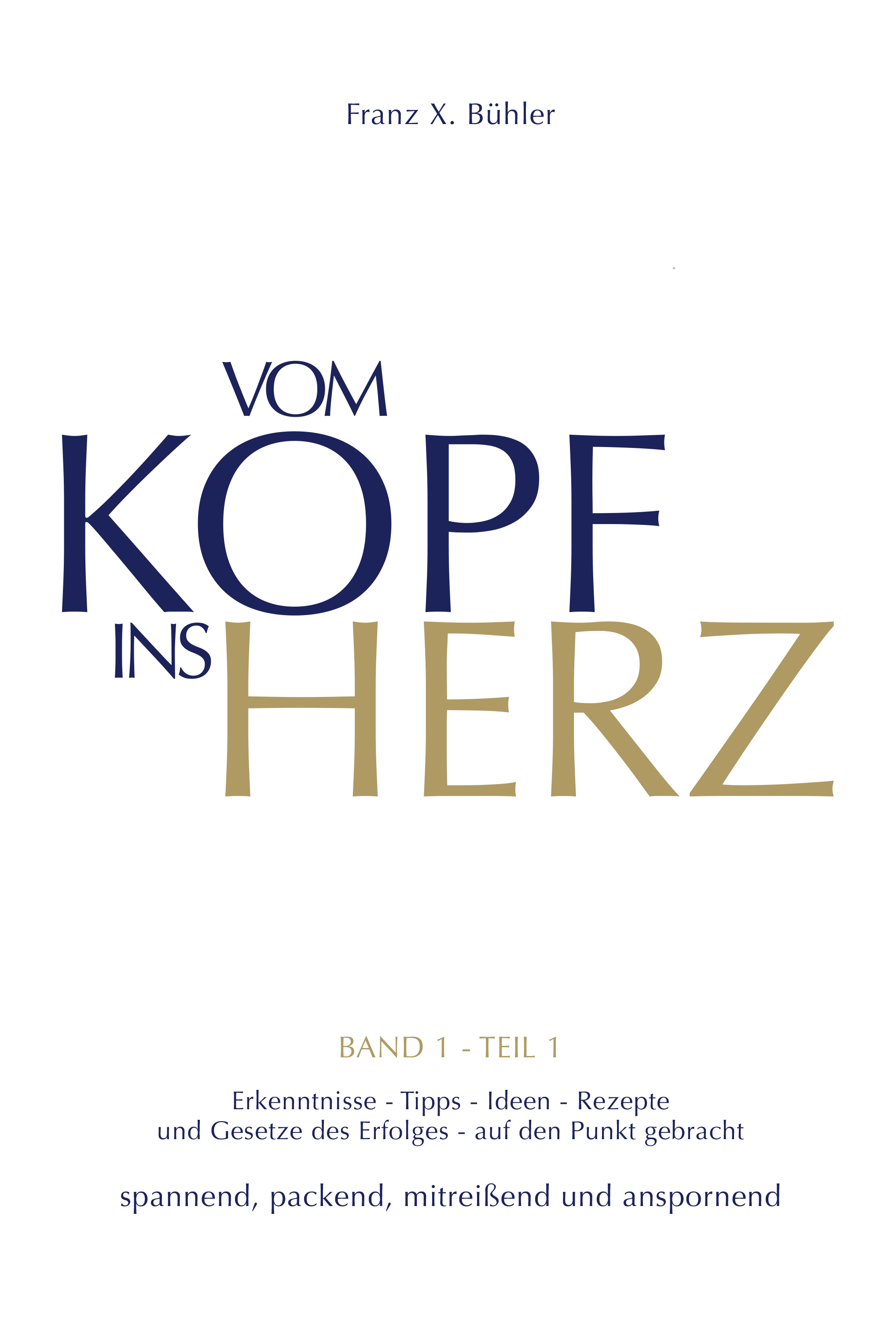 Обложка книги «Vom Kopf ins Herz»