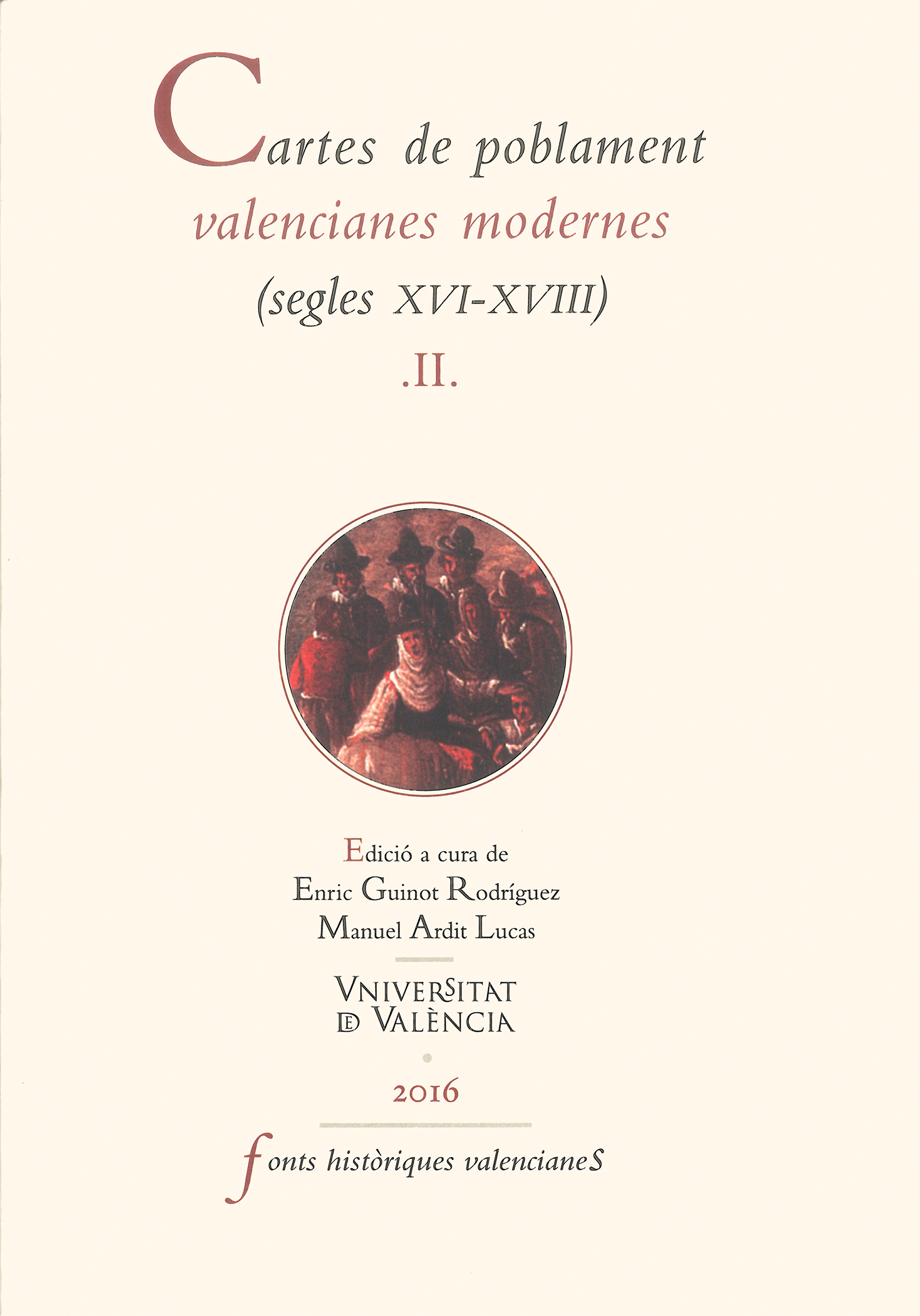 Обложка книги «Cartes de poblament valencianes modernes II»