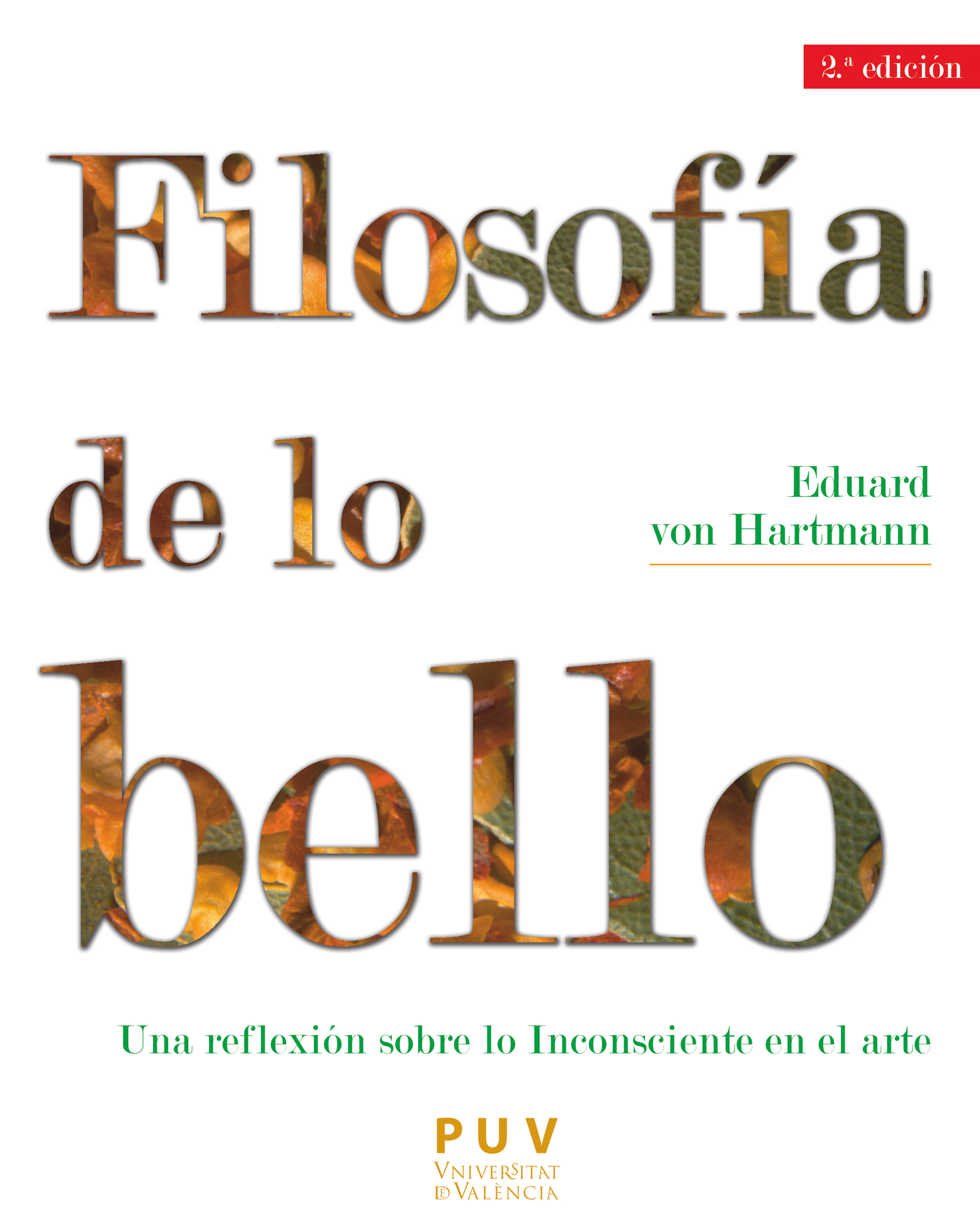 Обложка книги «Filosofía de lo bello»