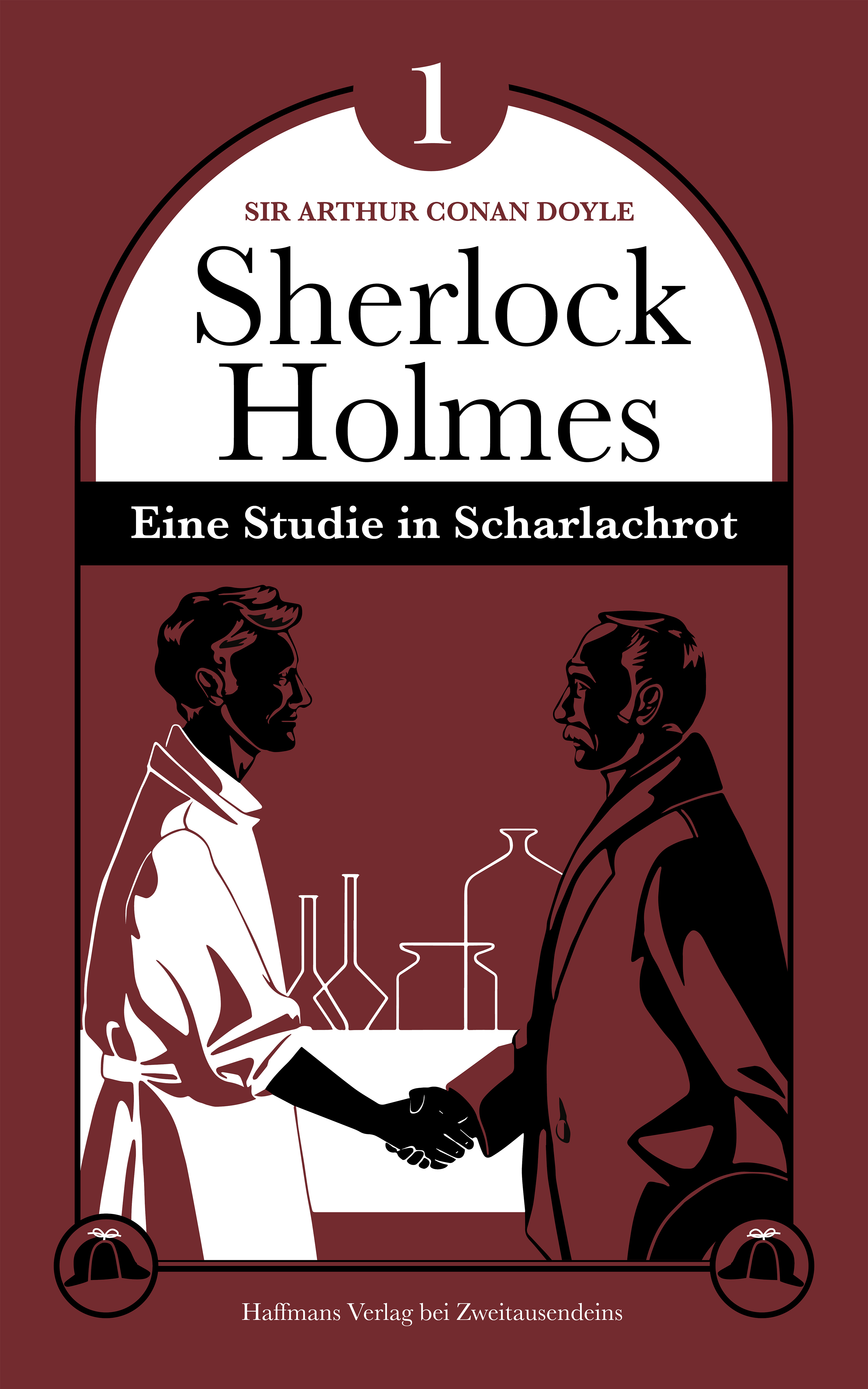 Обложка книги «Eine Studie in Scharlachrot»