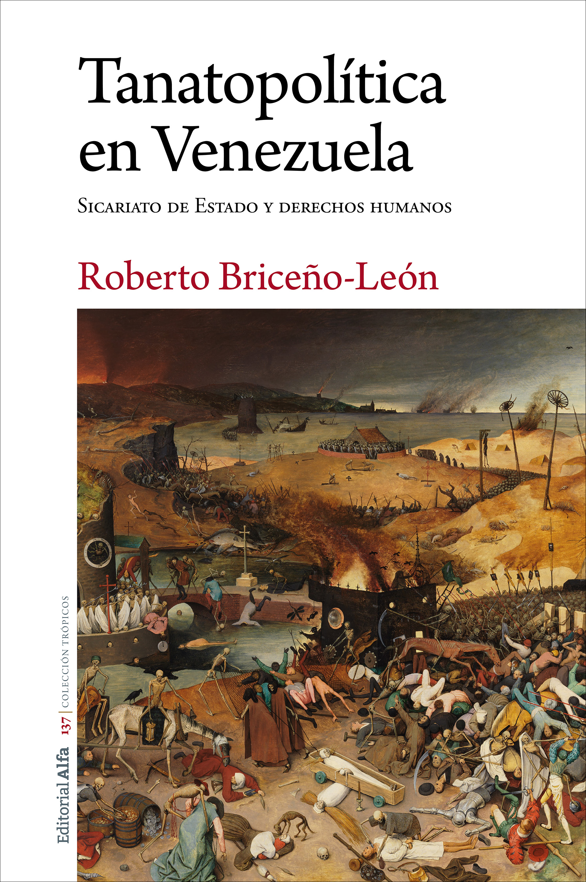 Обложка книги «Tanatopolítica en Venezuela»