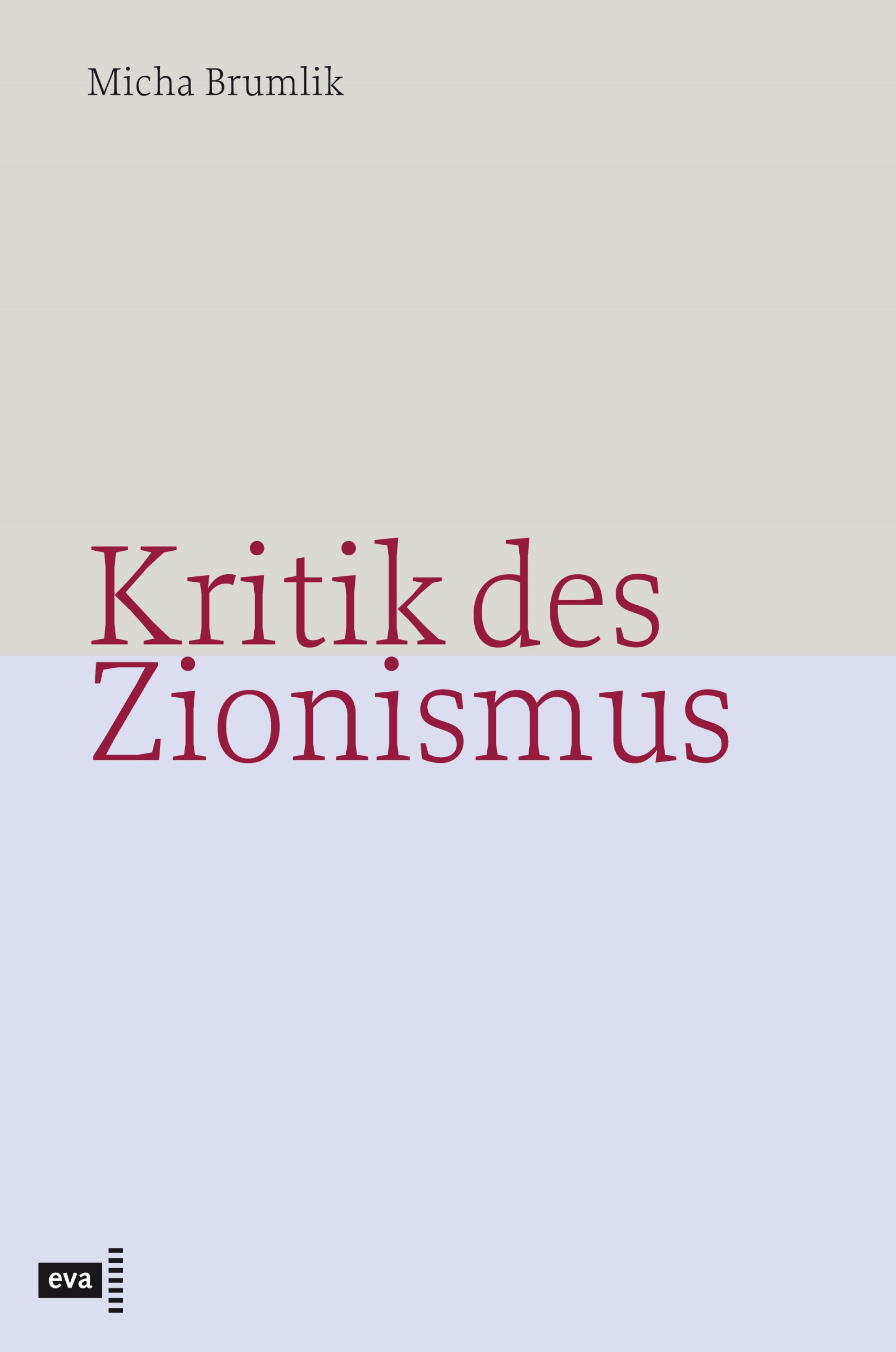 Обложка книги «Kritik des Zionismus»
