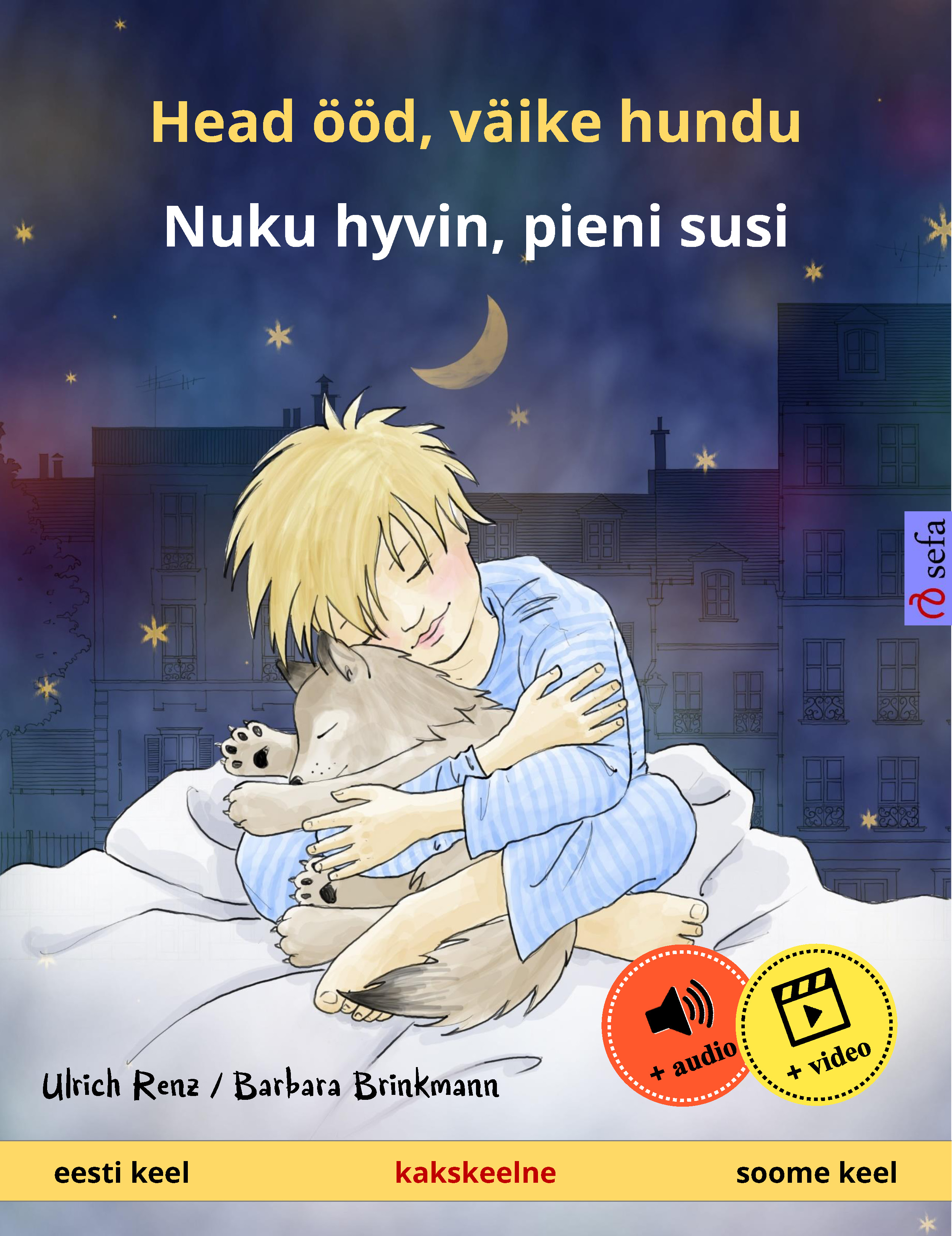 Обложка книги «Head ööd, väike hundu – Nuku hyvin, pieni susi (eesti keel – soome keel)»