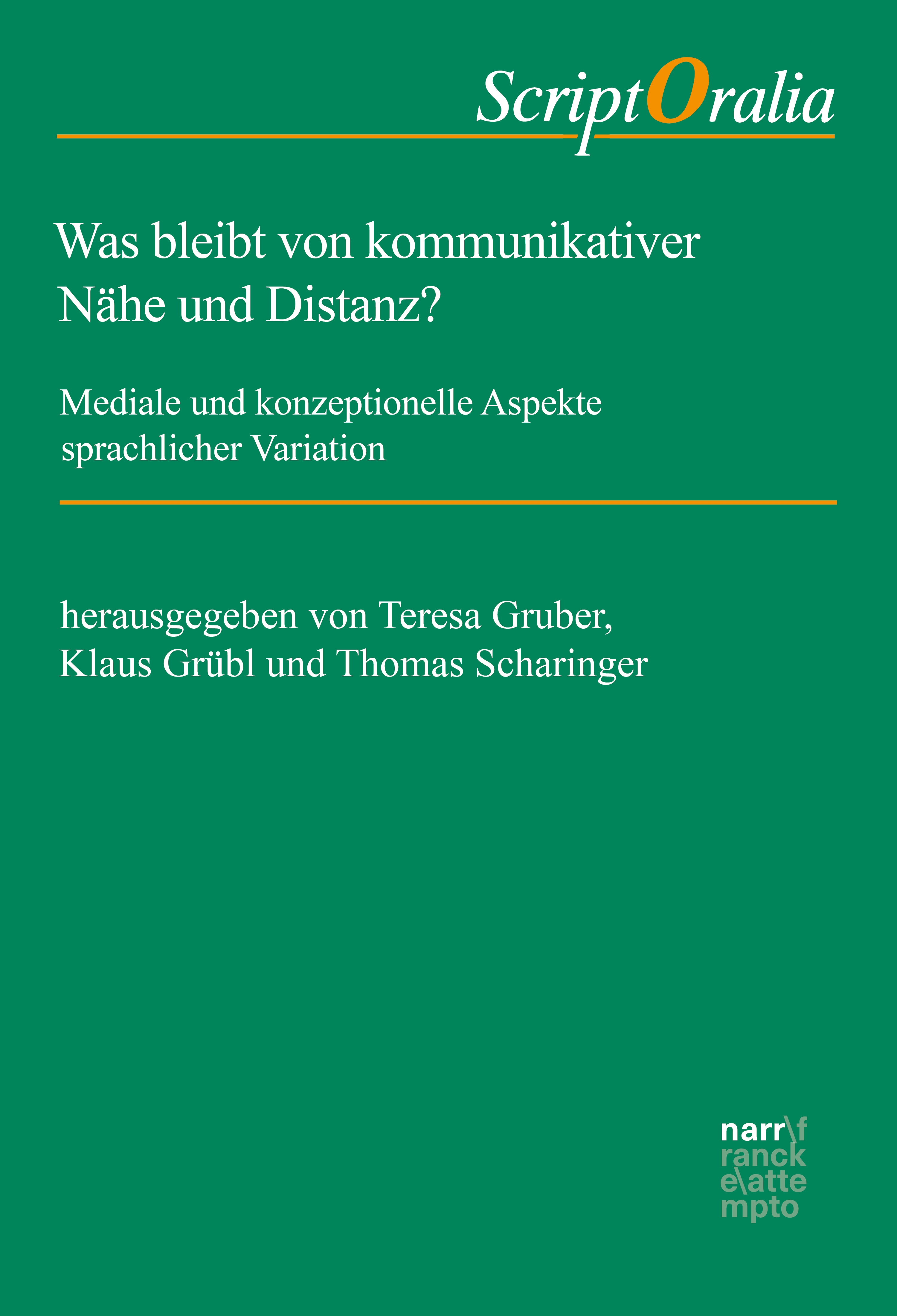 Обложка книги «Was bleibt von kommunikativer Nähe und Distanz?»