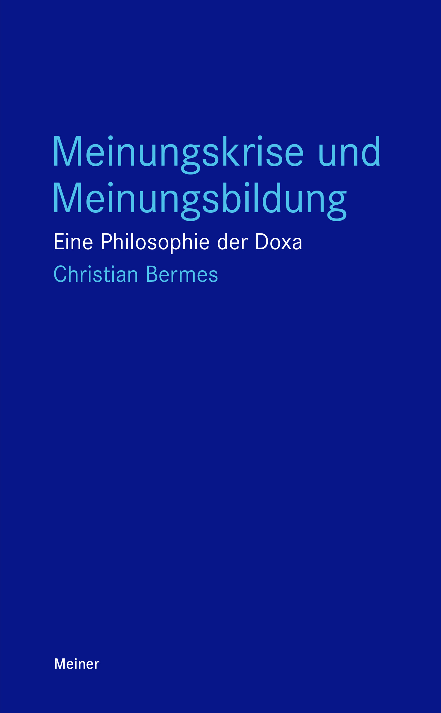 Обложка книги «Meinungskrise und Meinungsbildung»