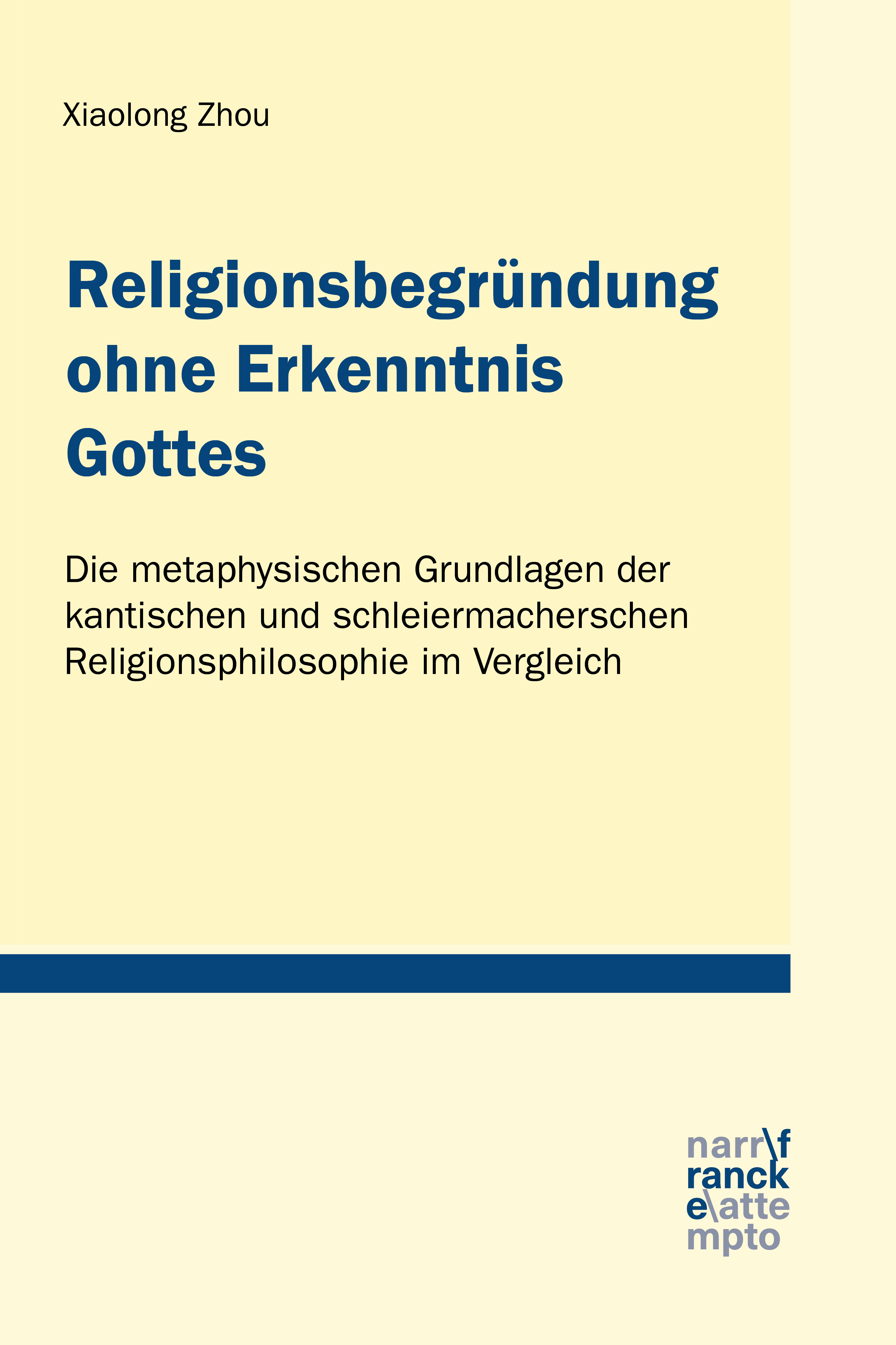 Обложка книги «Religionsbegründung ohne Erkenntnis Gottes»