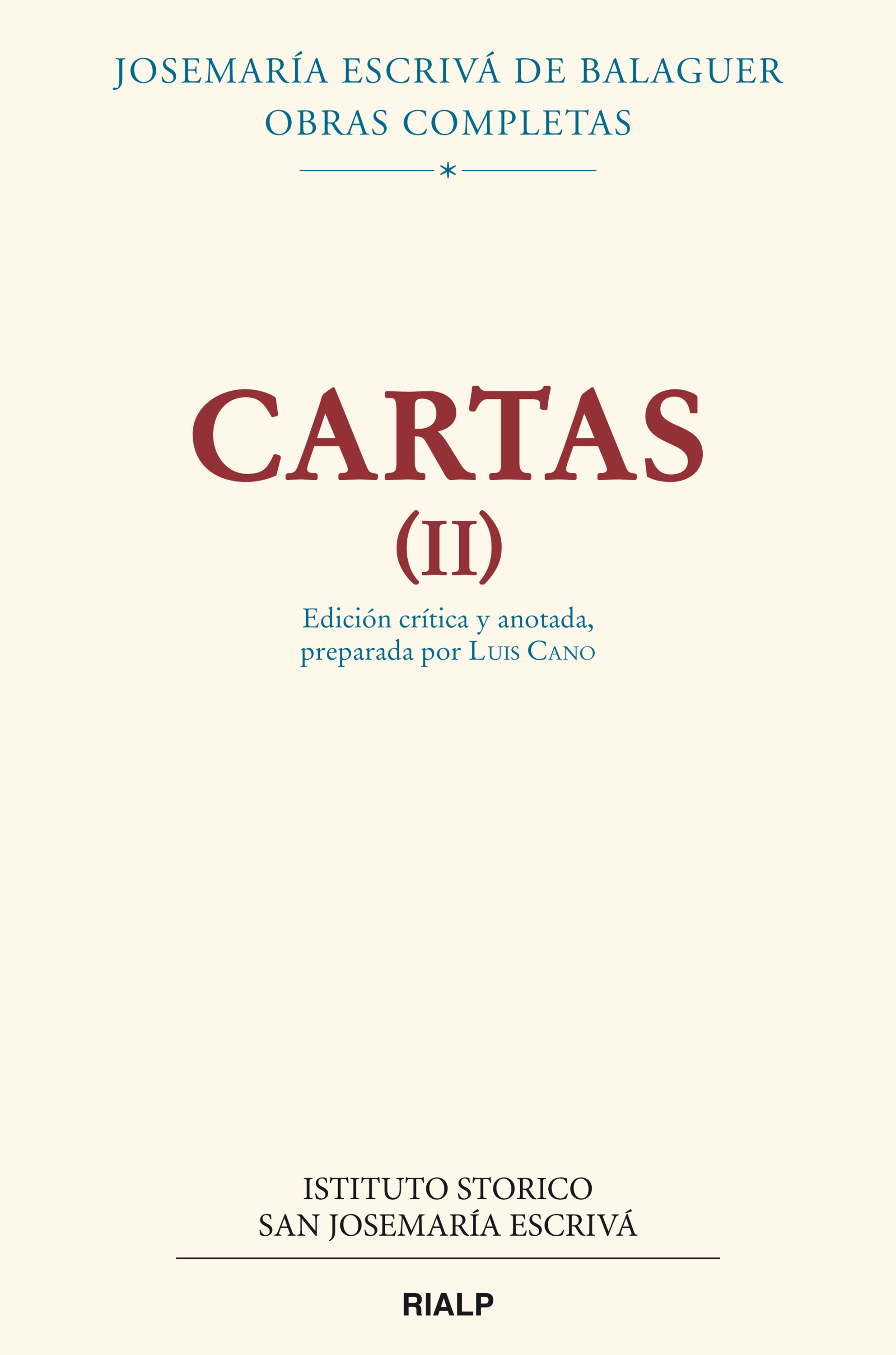 Обложка книги «Cartas II (Edición crítico-histórica)»