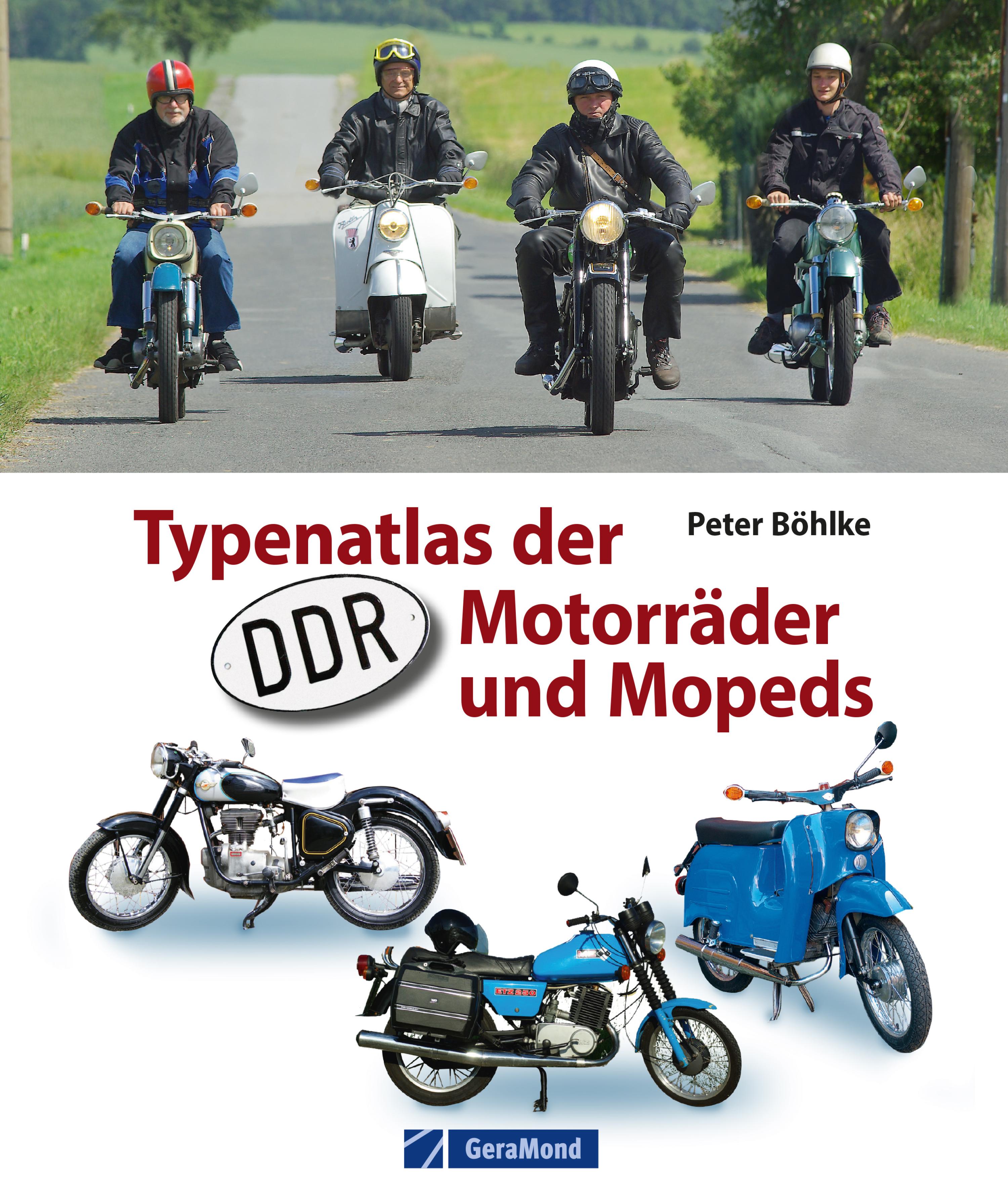 Обложка книги «Typenatlas der DDR-Motorräder und Mopeds»