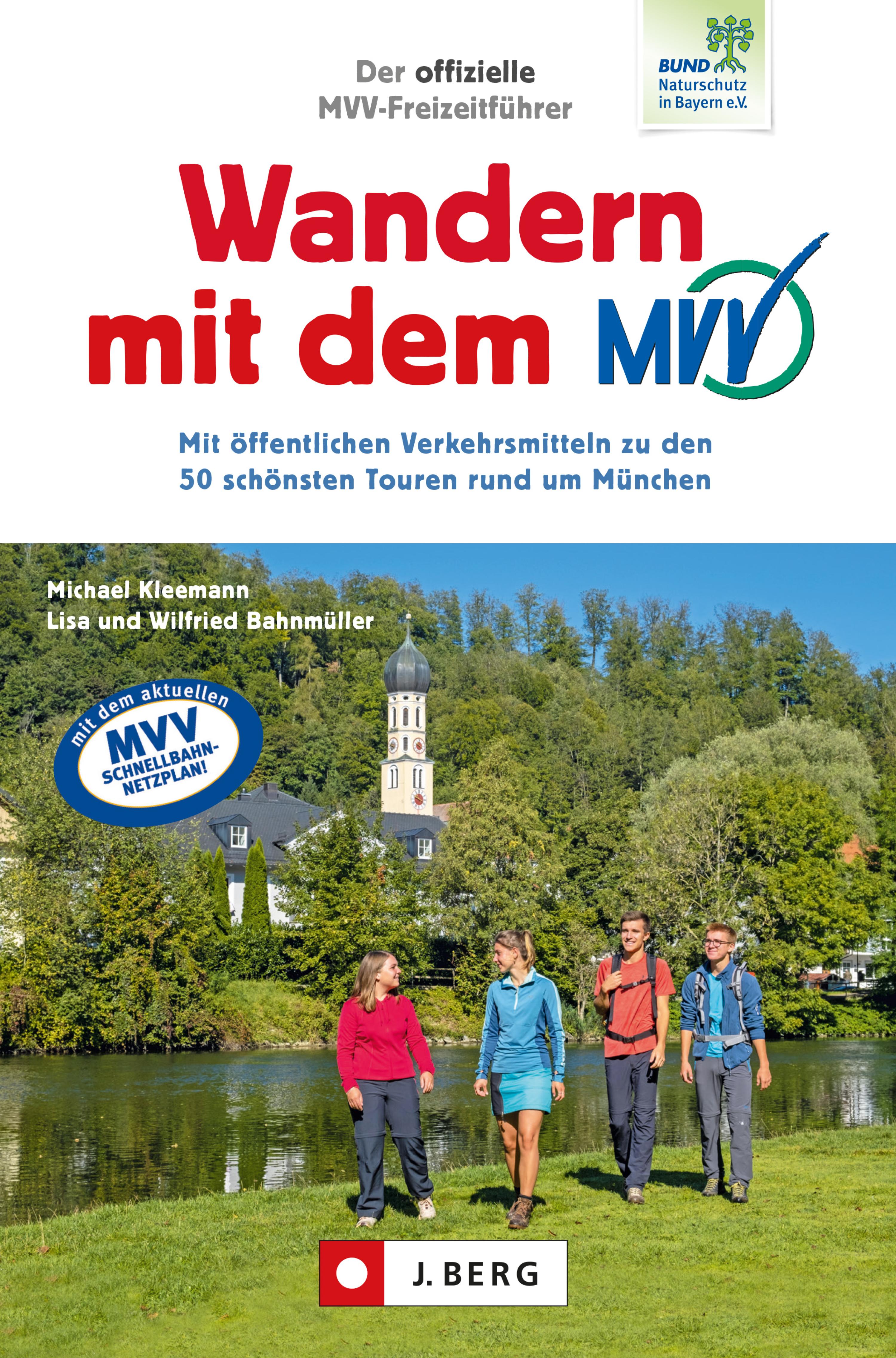 Обложка книги «Der offizielle MVV-Freizeitführer Wandern mit dem MVV»