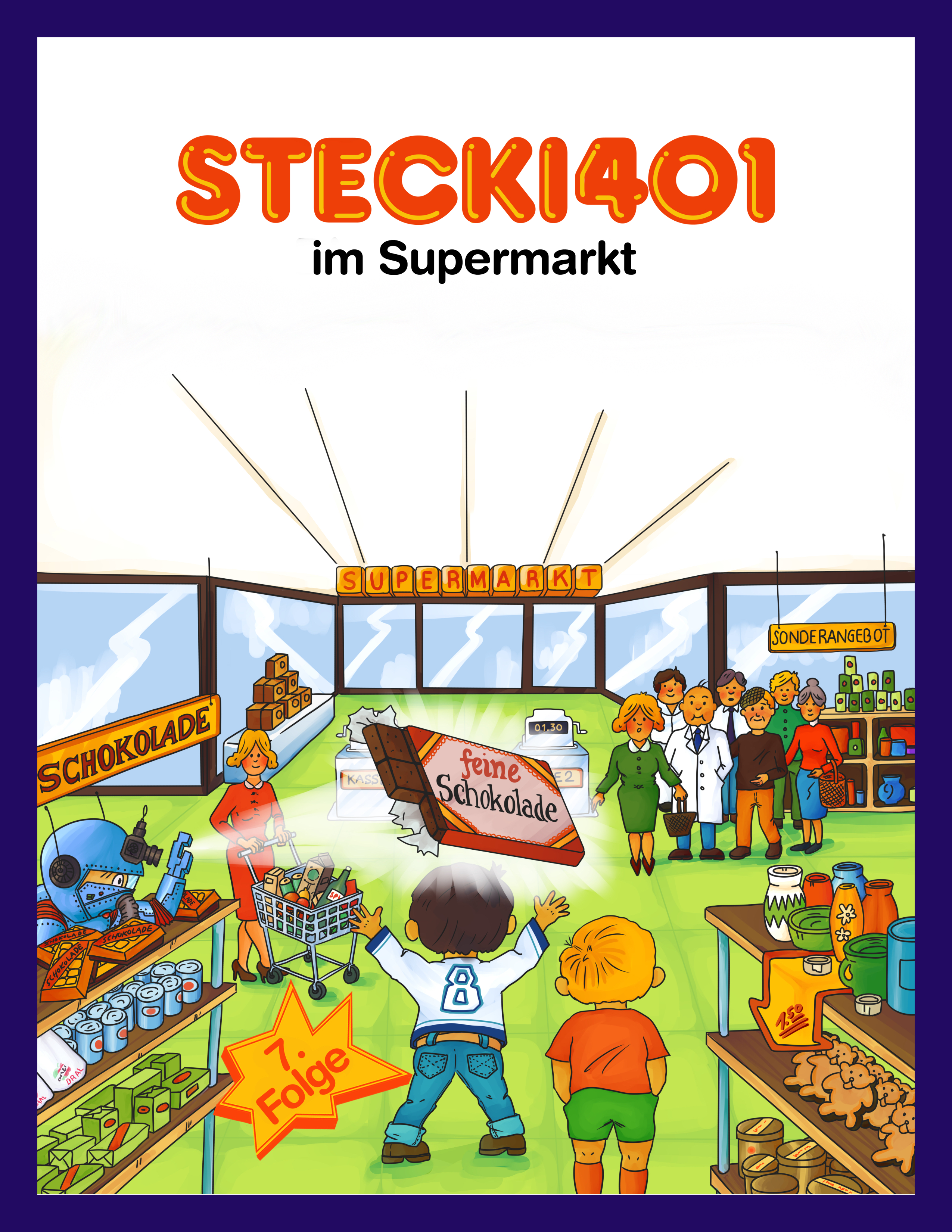 Обложка книги «Stecki 401 im Supermarkt»