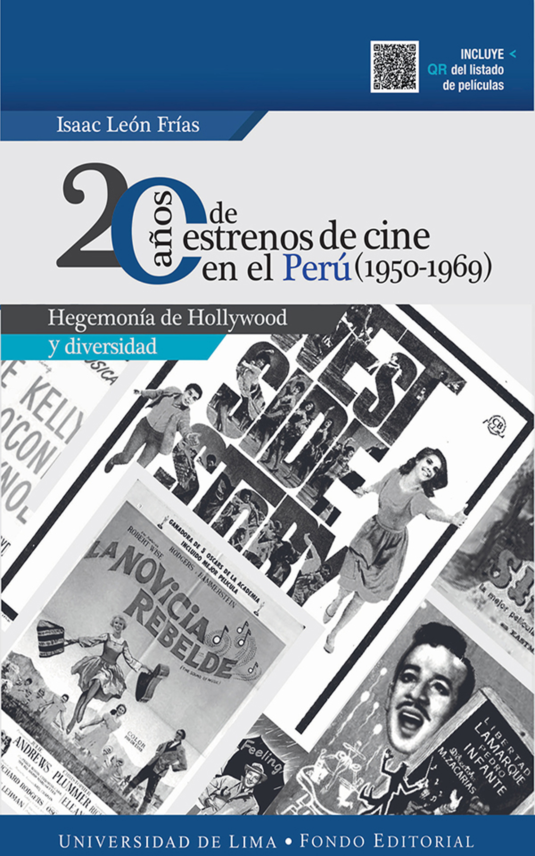 Обложка книги «20 años de estrenos de cine en el Perú (1950-1969)»