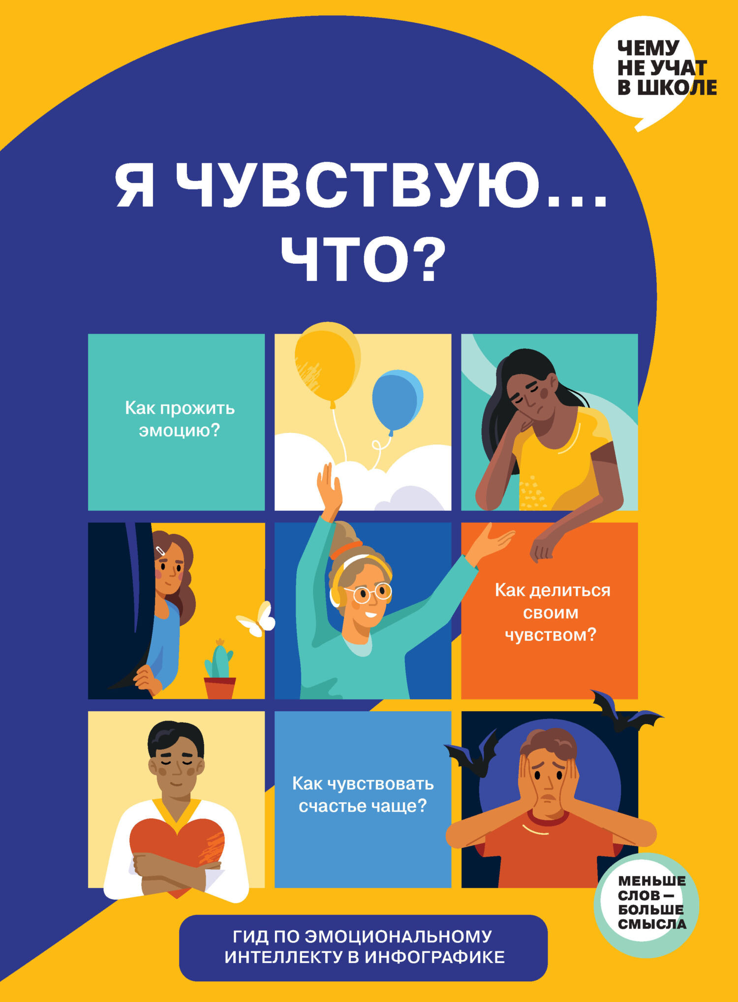 Обложка книги «Я чувствую… Что? Гид по эмоциональному интеллекту в инфографике»