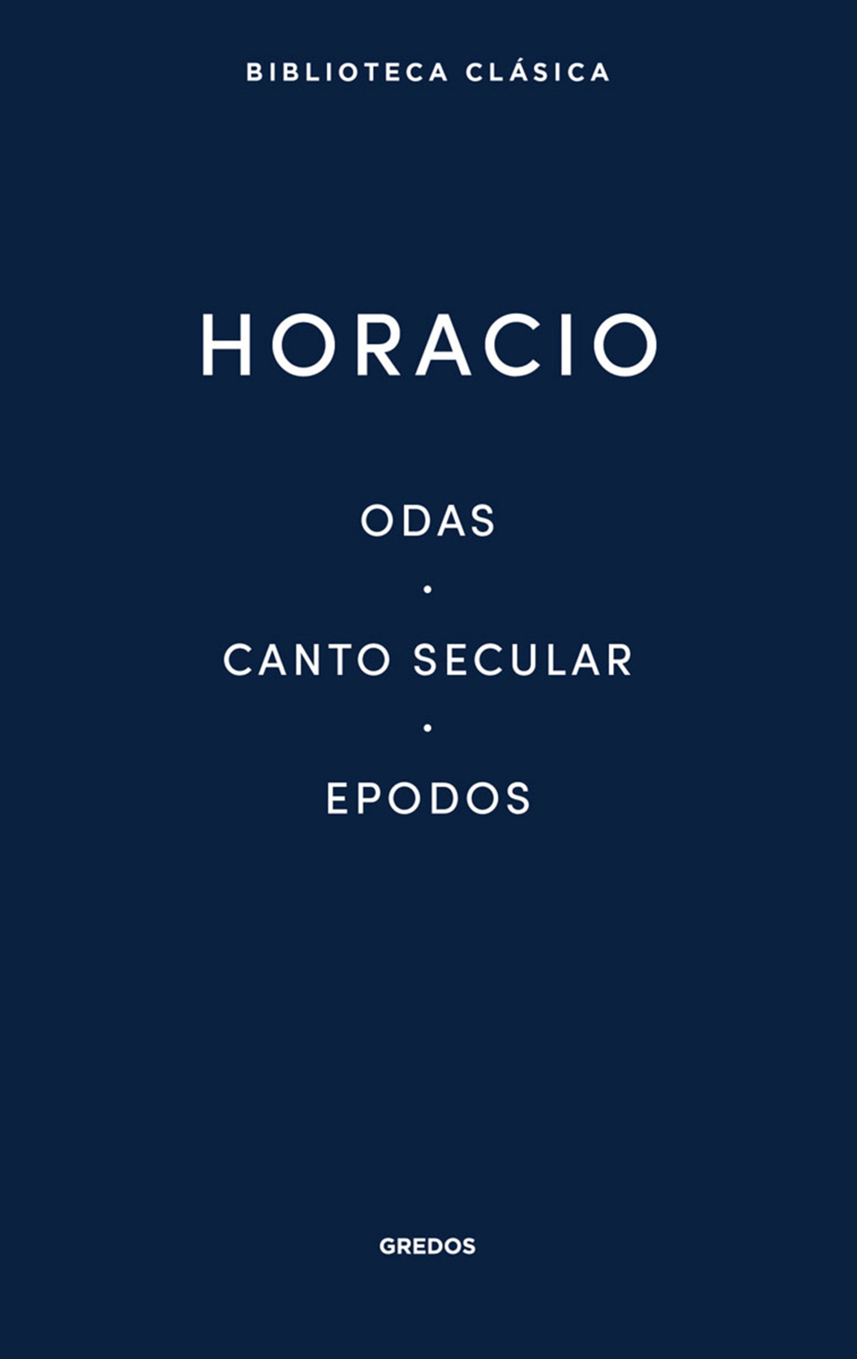 Обложка книги «Odas. Canto secular. Epodos»