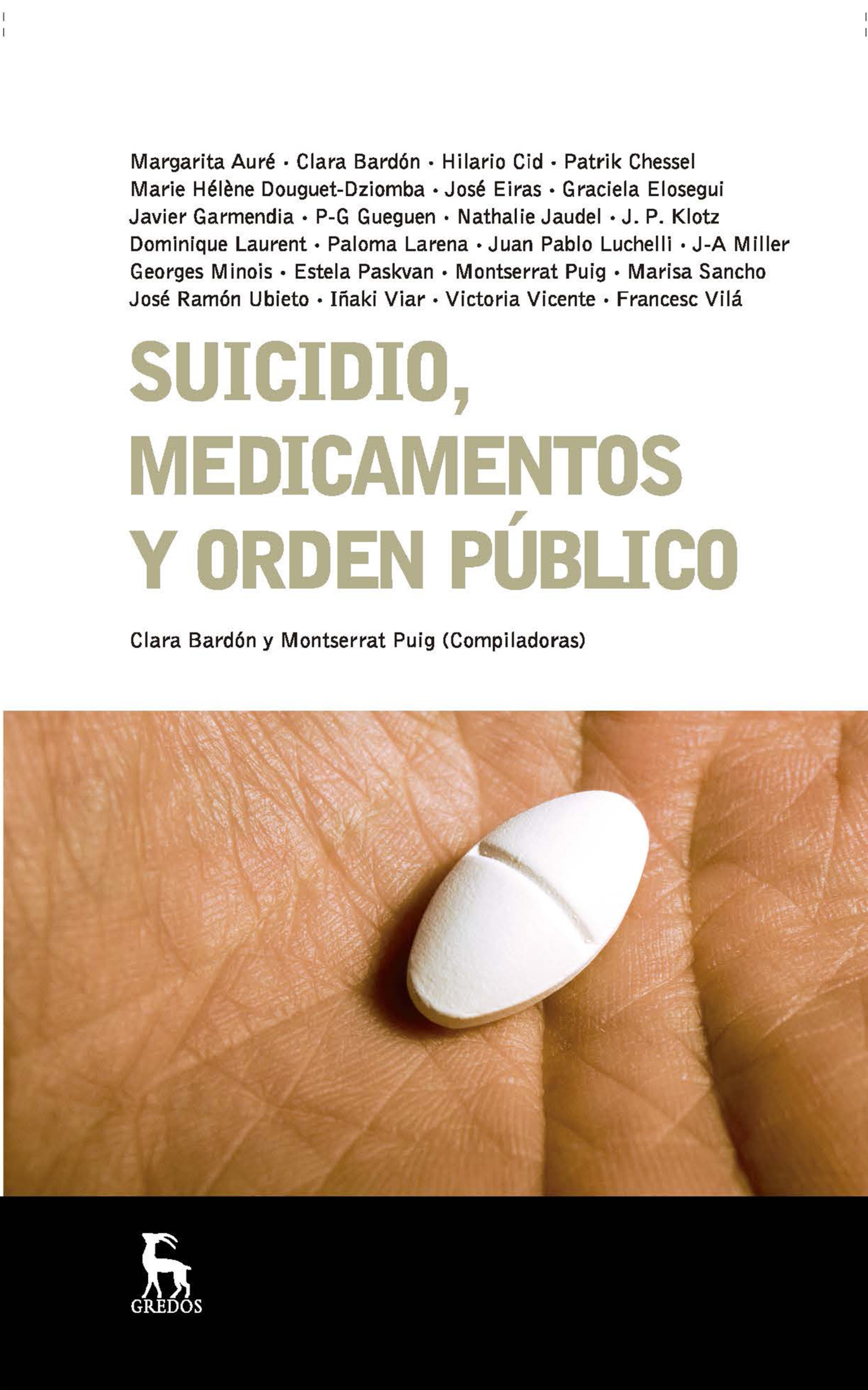 Обложка книги «Suicidio, medicamentos y orden público»