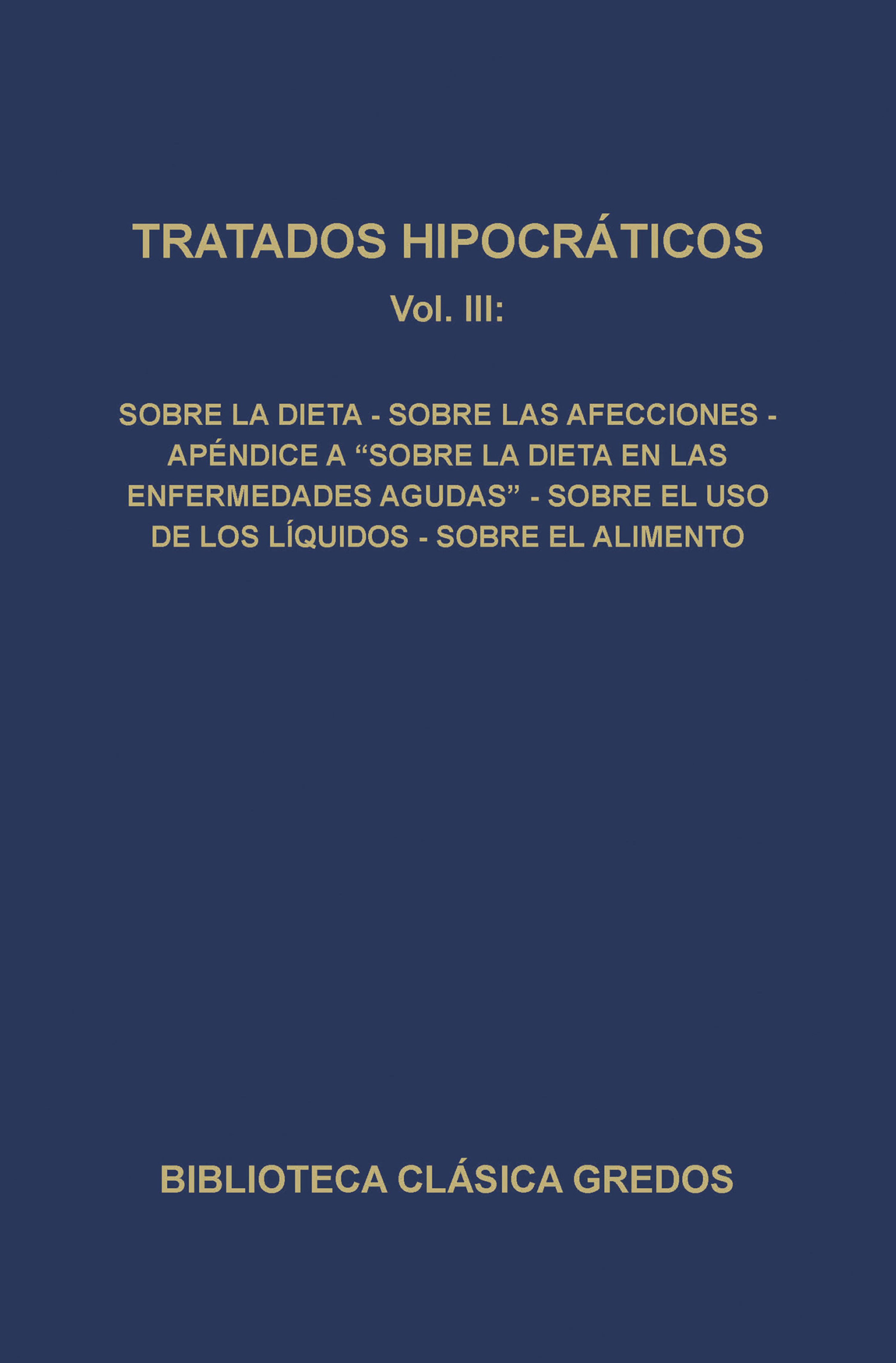 Обложка книги «Tratados hipocráticos III»