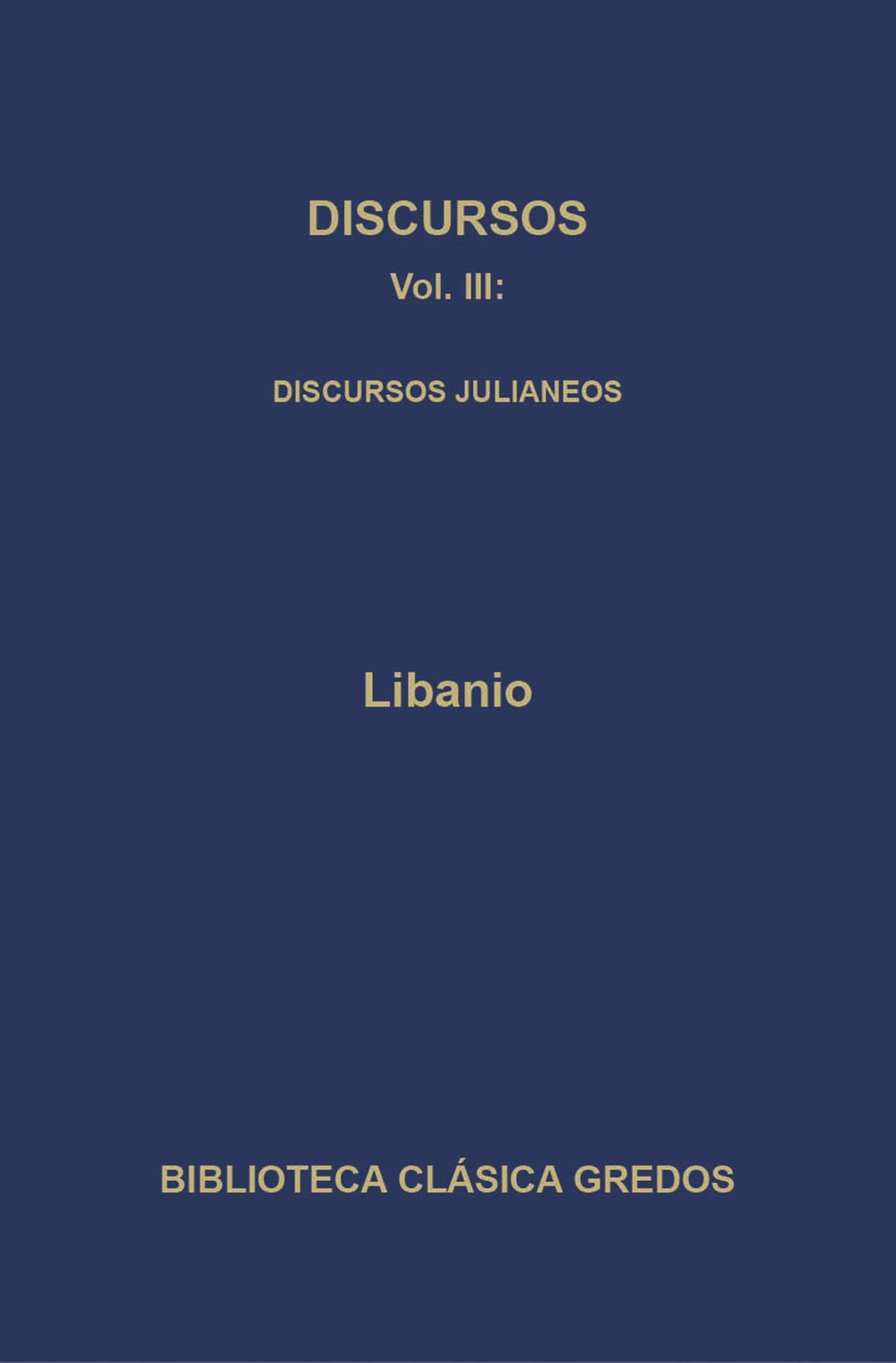 Обложка книги «Discursos III. Discursos julianeos.»