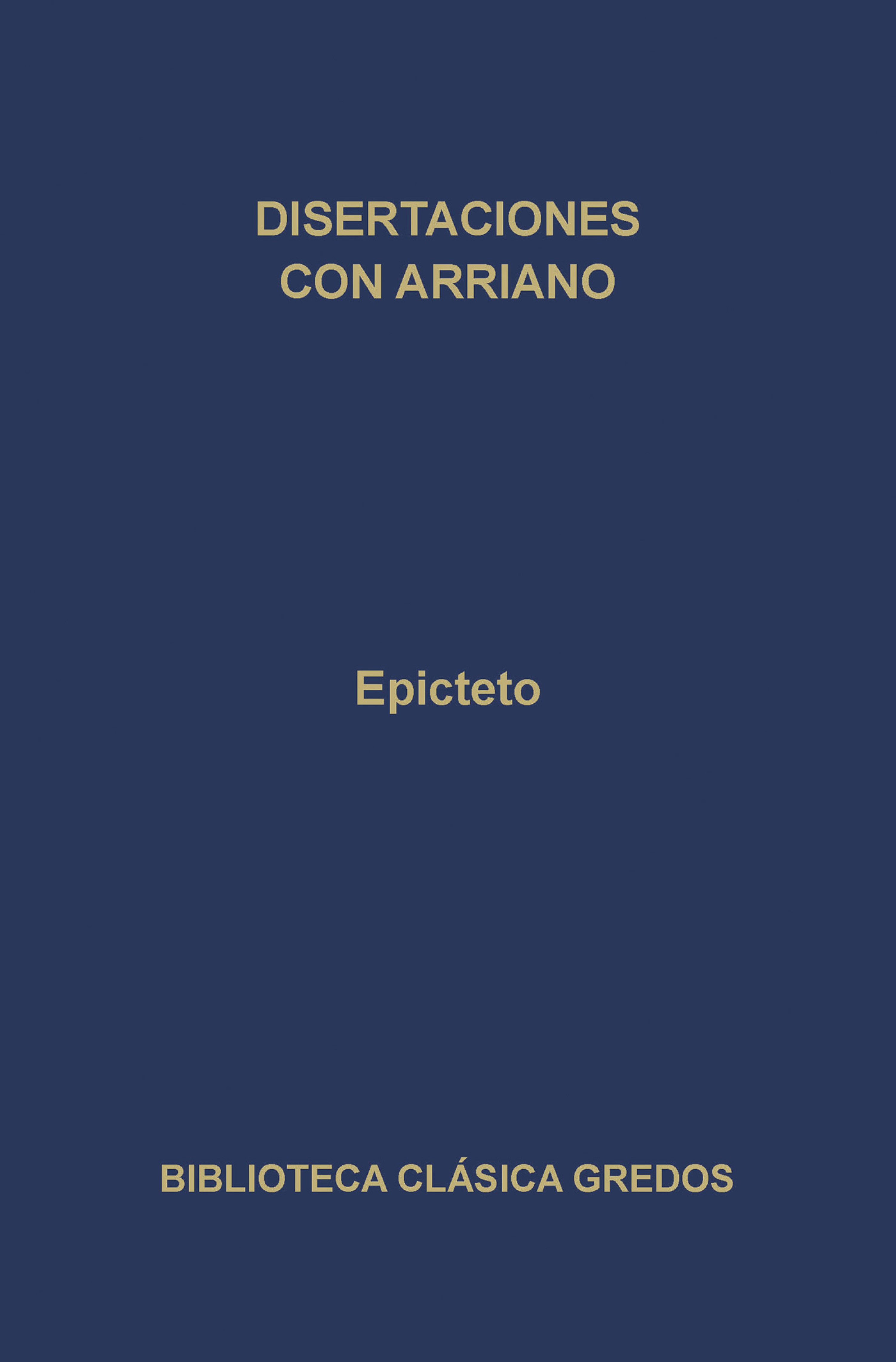 Обложка книги «Disertaciones por Arriano»